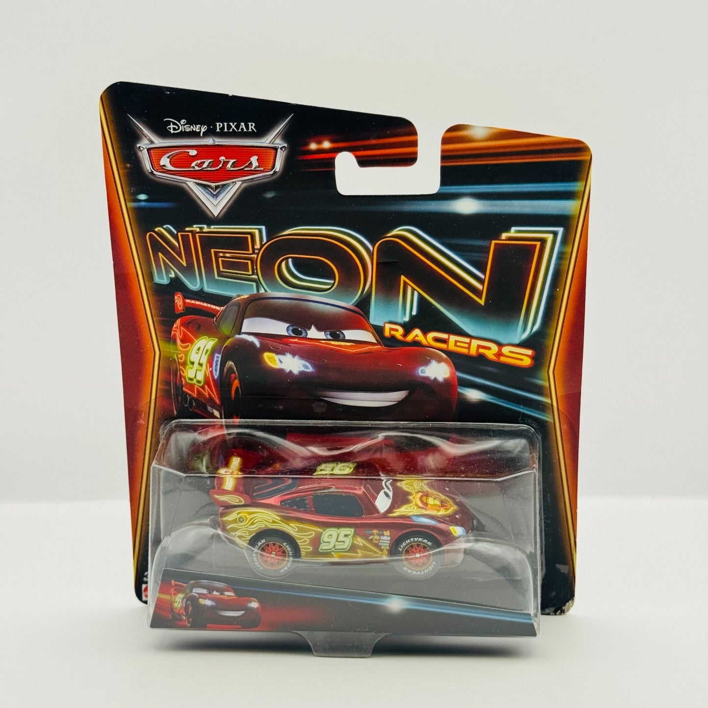 Disney Pixar Cars - NEON RACERS LIGHTNING MCQUEEN WGP TROC 2014 - 1:55 Diecast