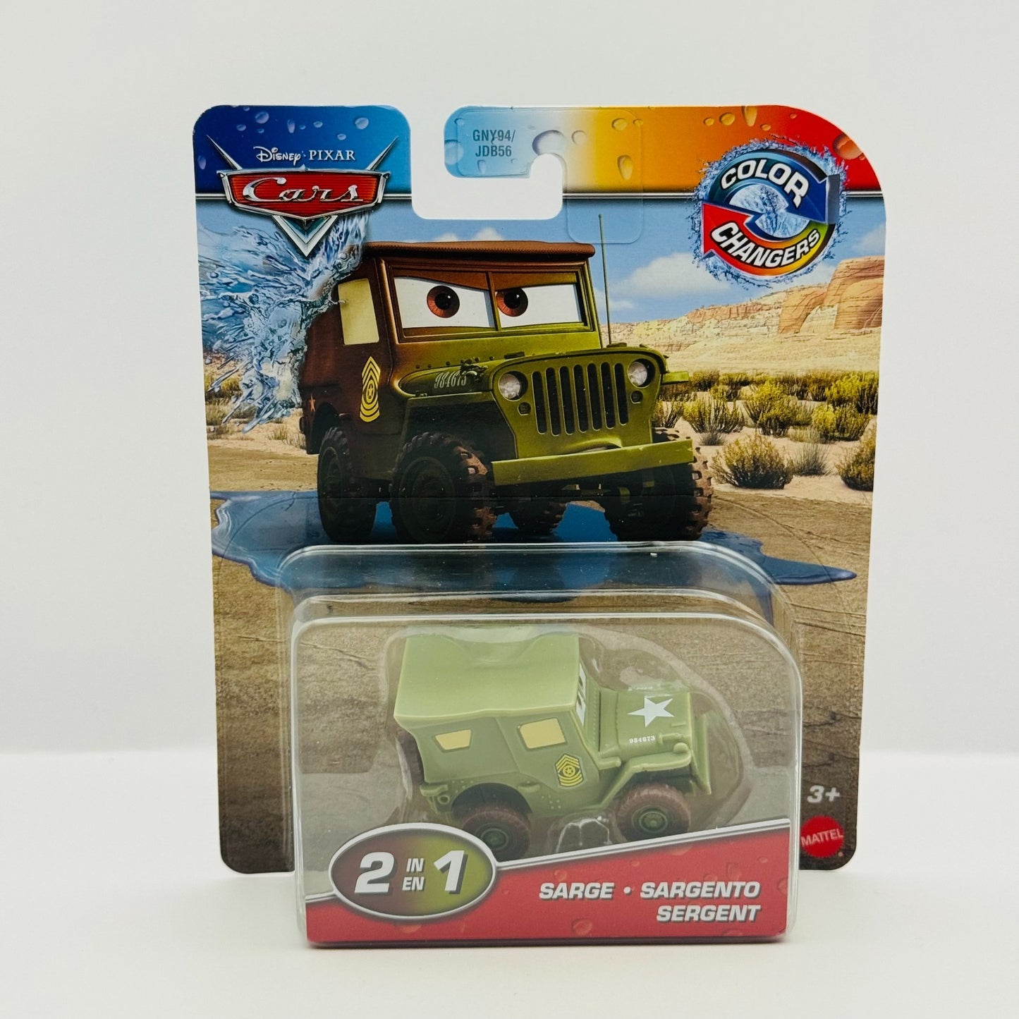 Disney Pixar Cars - COLOR CHANGERS SARGE BROWN/GREEN 2024 - 1:55 Scale