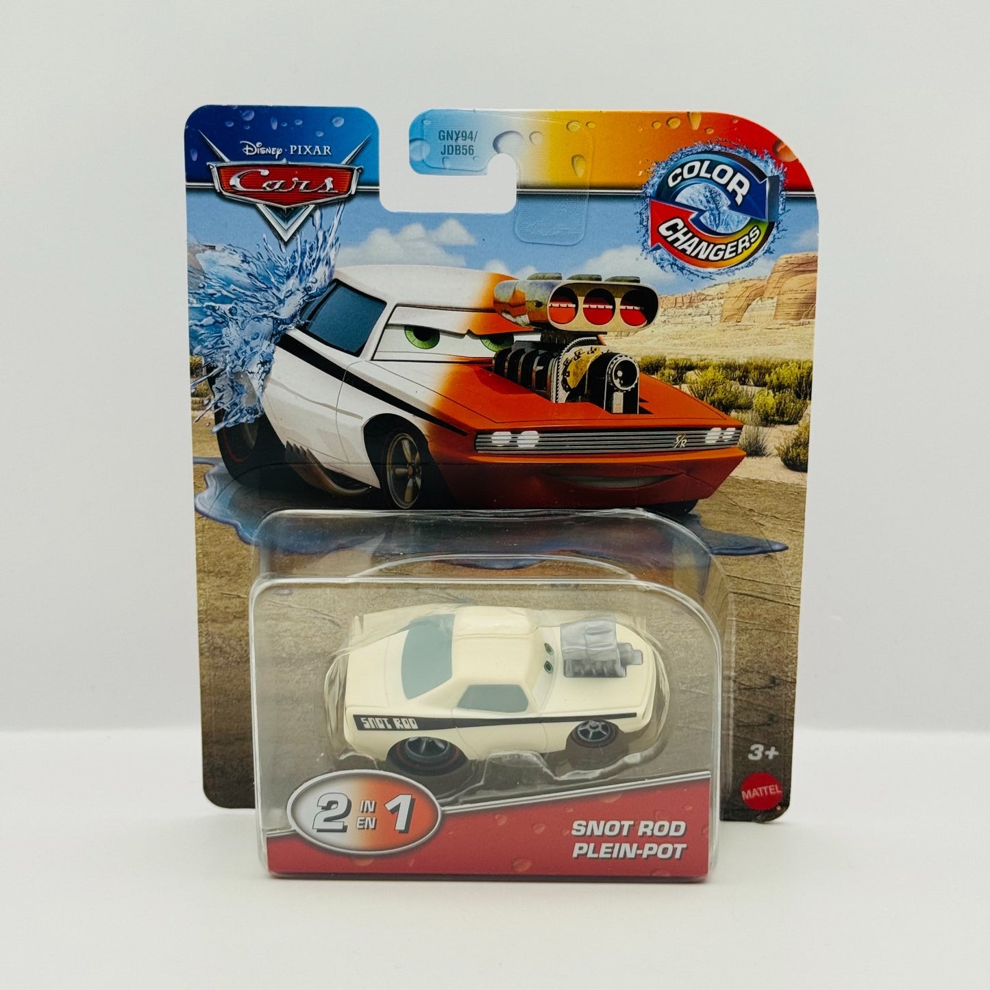 Disney Pixar Cars - COLOR CHANGERS SNOT ROD Orange/ White - 1:55 Scale