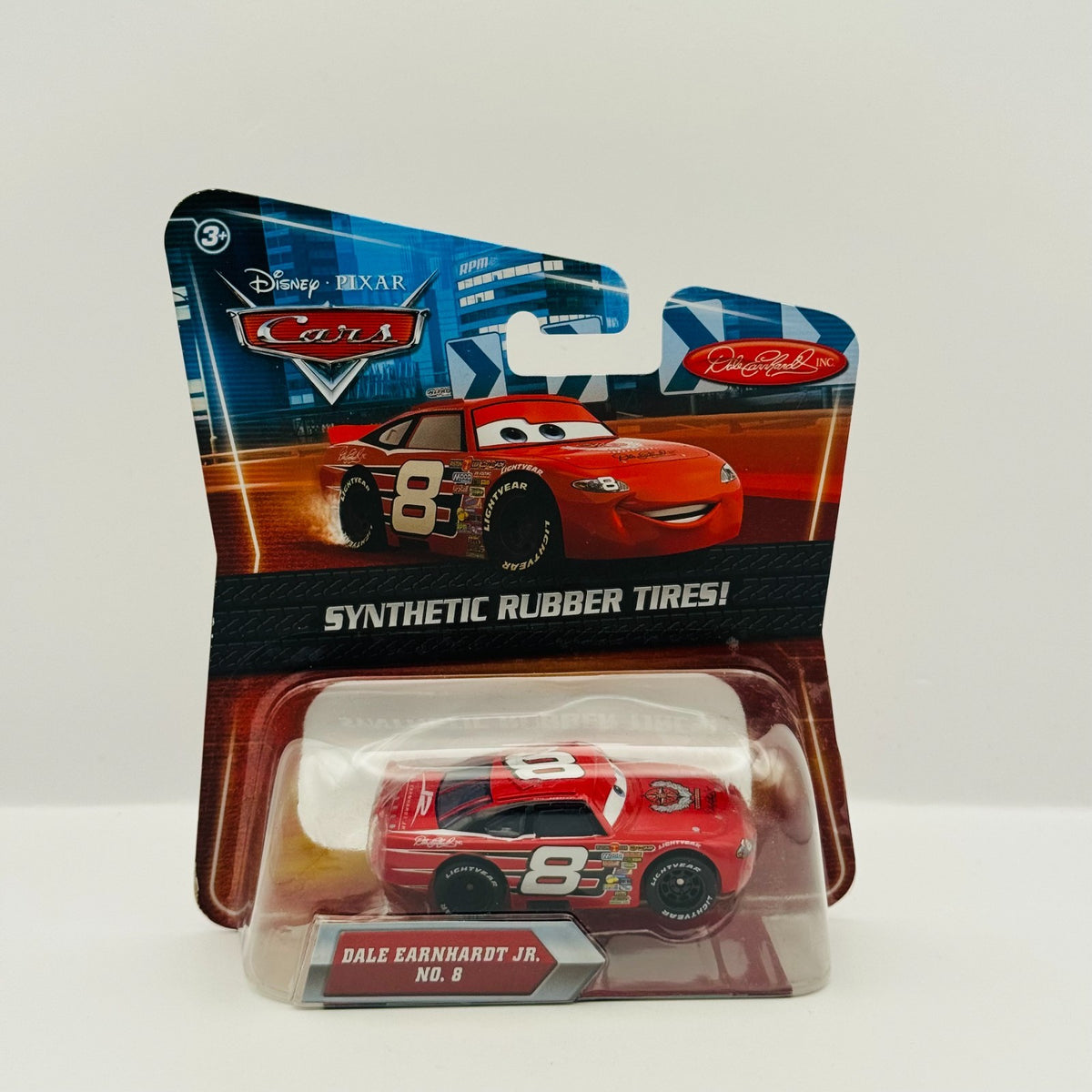 Disney Pixar Cars - DALE EARNHARDT JR Rubber Tires Piston Cup - 1:55 Diecast