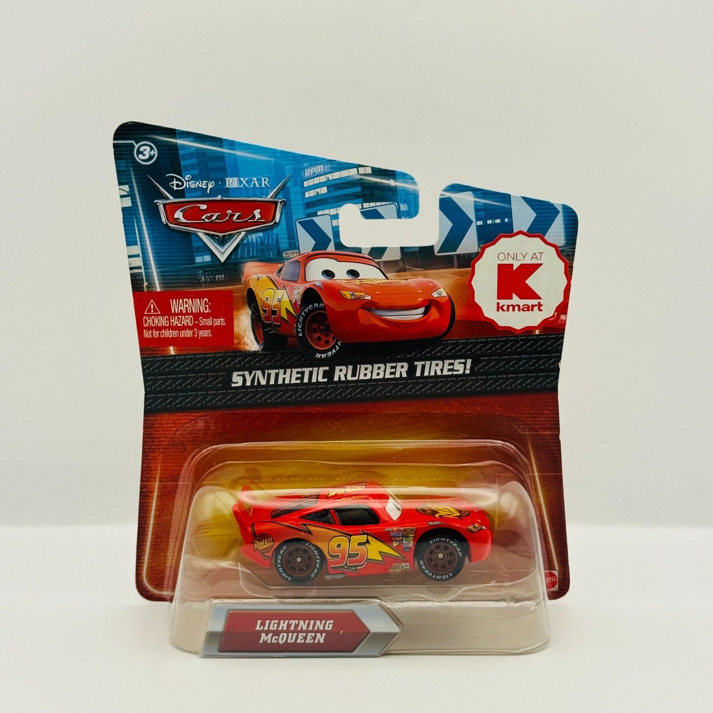 Disney Pixar Cars - LIGHTNING MCQUEEN Rubber Tires Piston Cup - 1:55 Diecast