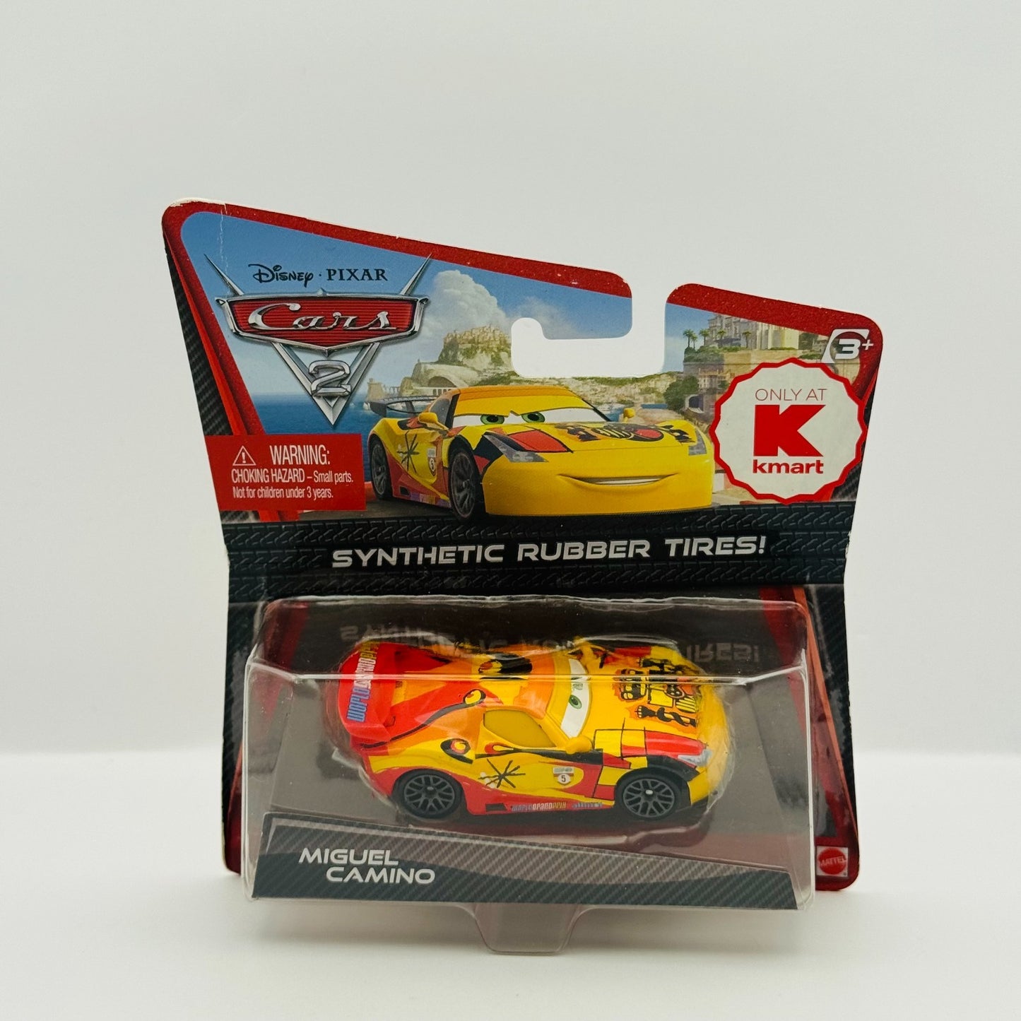 Disney Pixar Cars - MIGUEL CAMINO RUBBER TIRES Cars 2 2011 - 1:55 Diecast