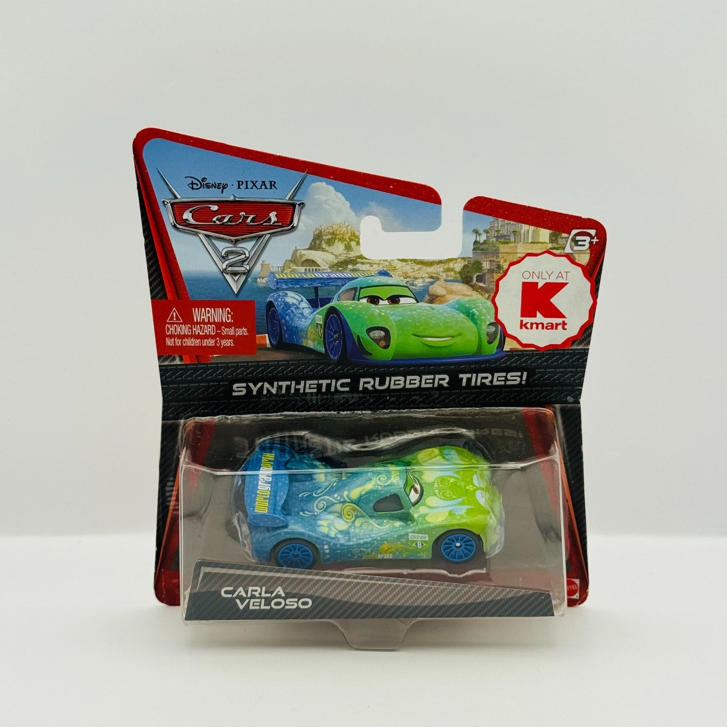 Disney Pixar Cars - CARLA VELOSO RUBBER TIRES Cars 2 2011 - 1:55 Diecast