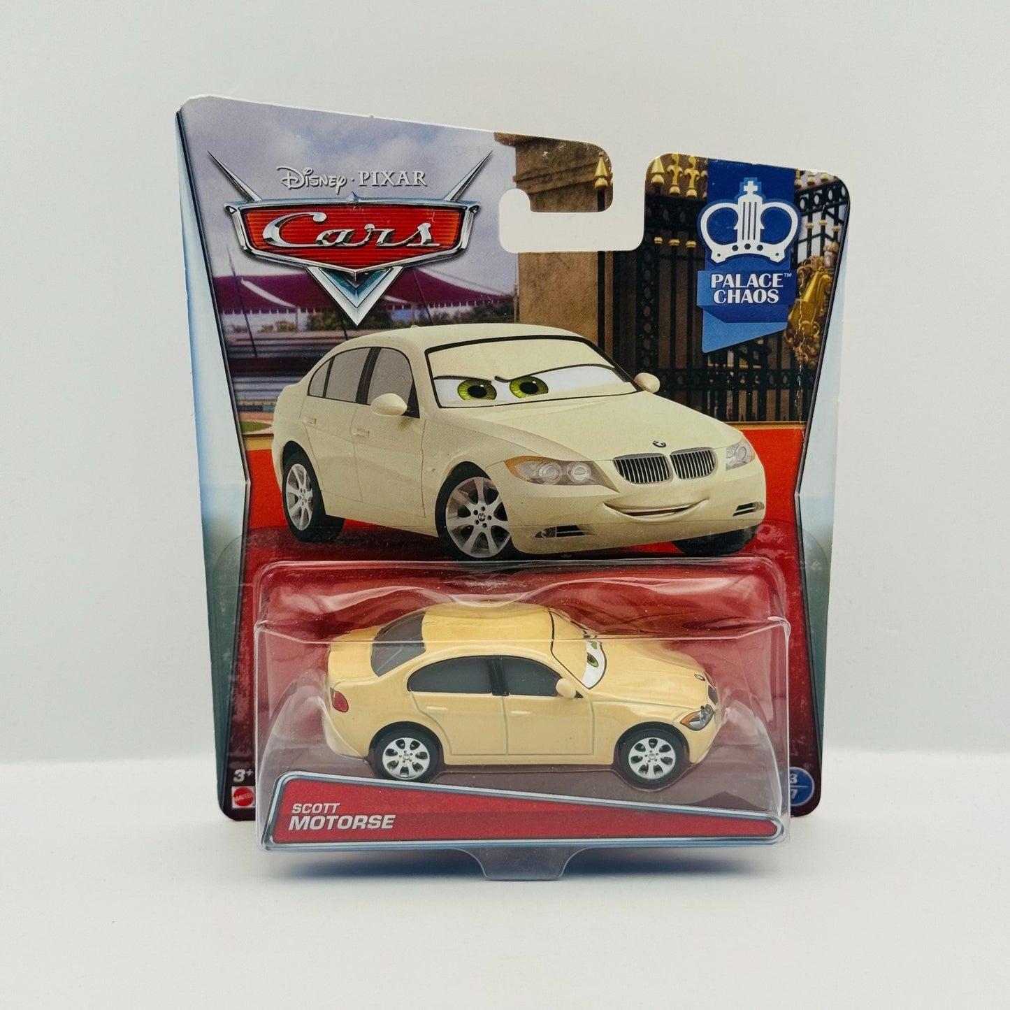 Disney Pixar Cars - SCOTT MOTORSE BMW 3 Series Palace Chaos 2015 - 1:55 Diecast