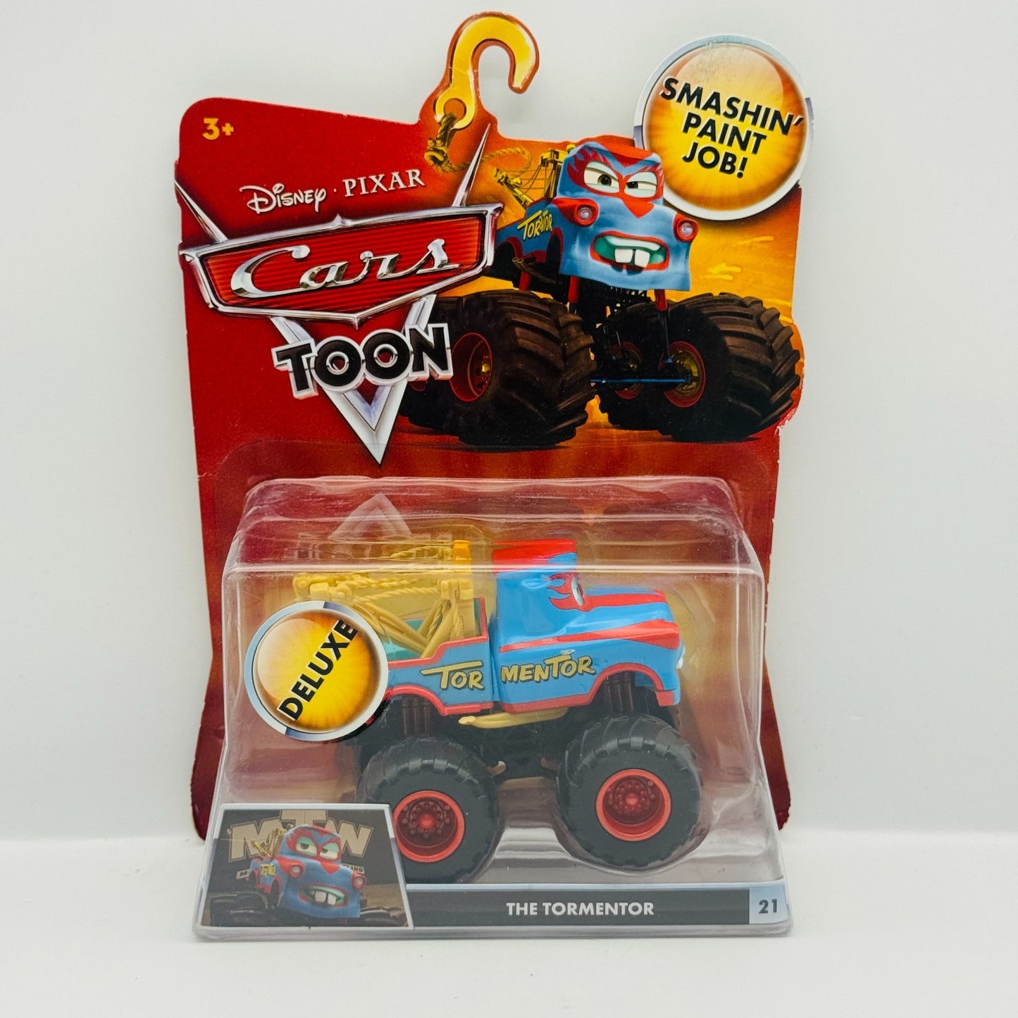 Disney Pixar Cars Toon - THE TORMENTOR Deluxe Monster Truck Mater - 1:55 Diecast
