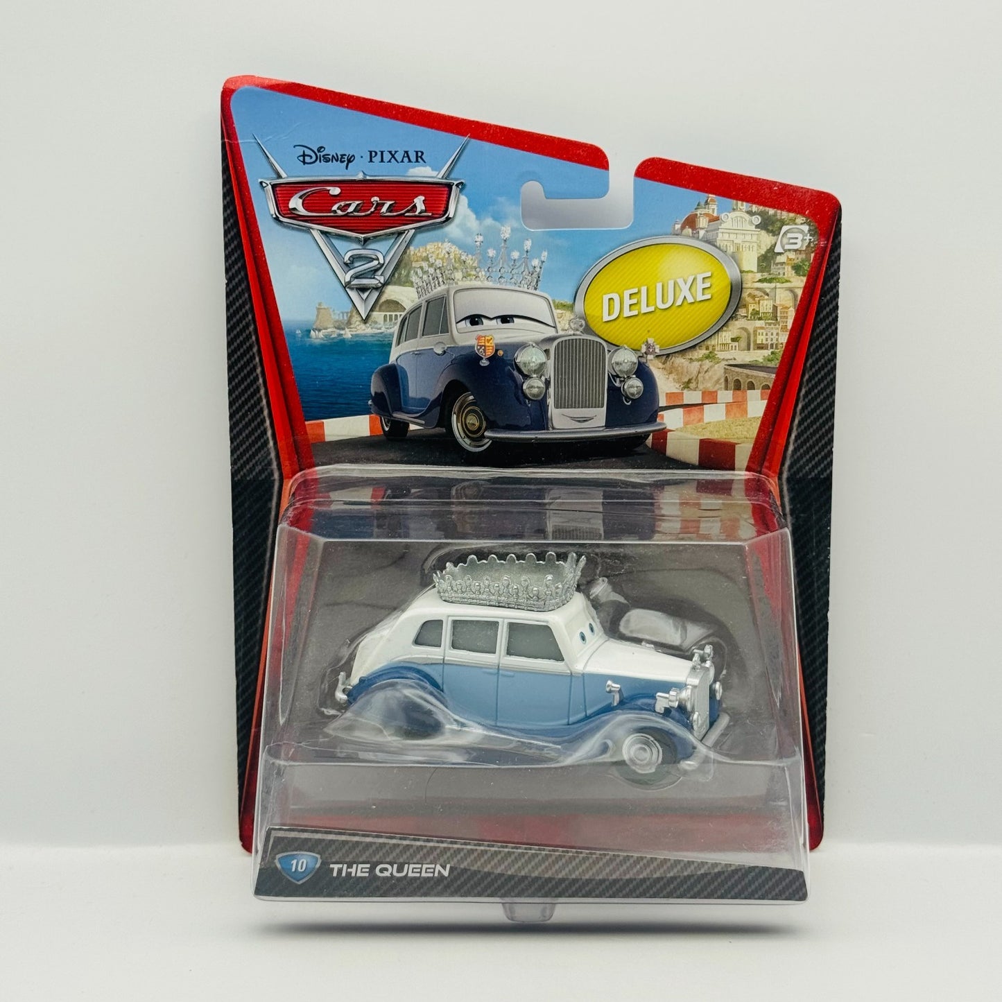 Disney Pixar Cars - THE QUEEN ELIZABETH Deluxe Cars 2 2011 - 1:55 Diecast