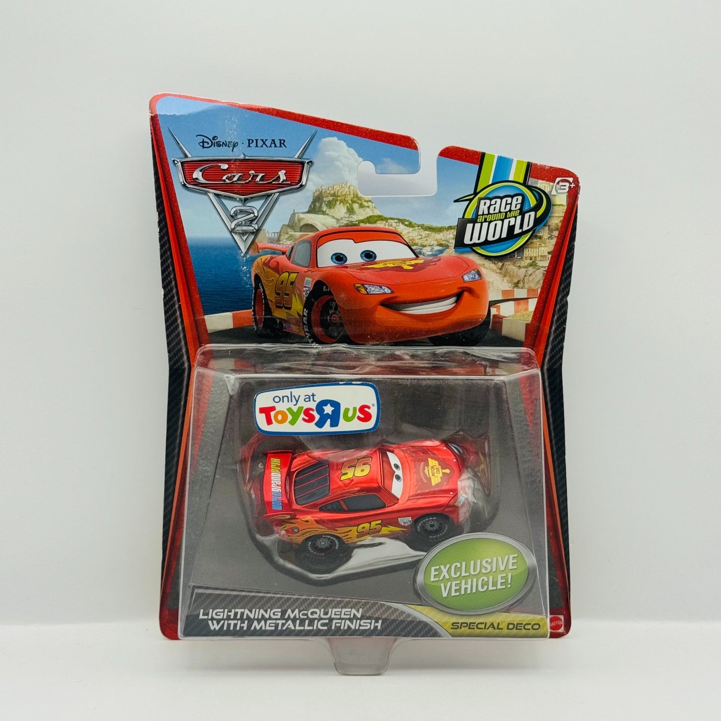 Disney Pixar Car - WGP LIGHTNING McQUEEN WITH METALLIC FINISH 2011 1:55 Diecast