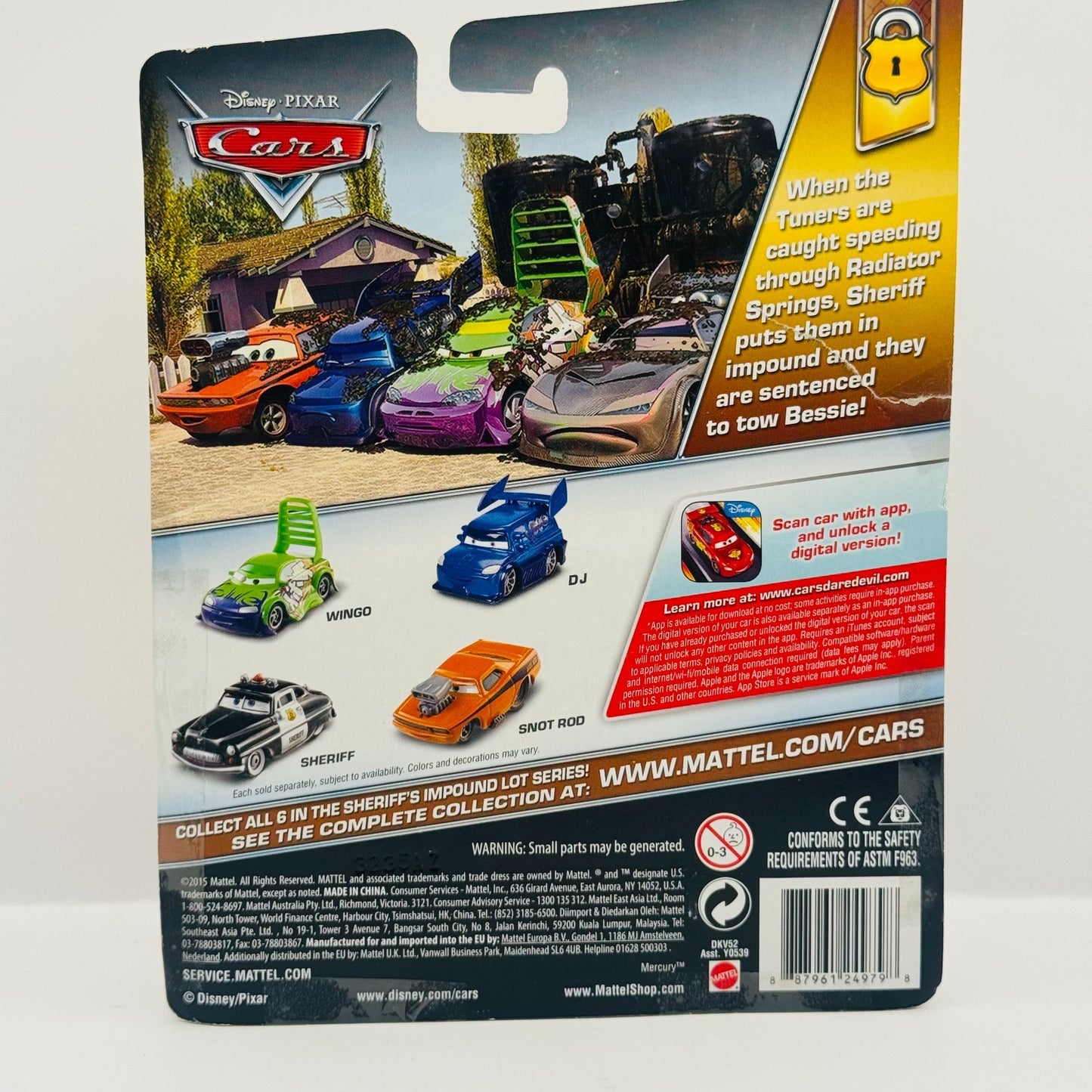 Disney Pixar Cars - BESSIE Deluxe Sheriff's Impound Lot 2016 Taped- 1:55 Diecast