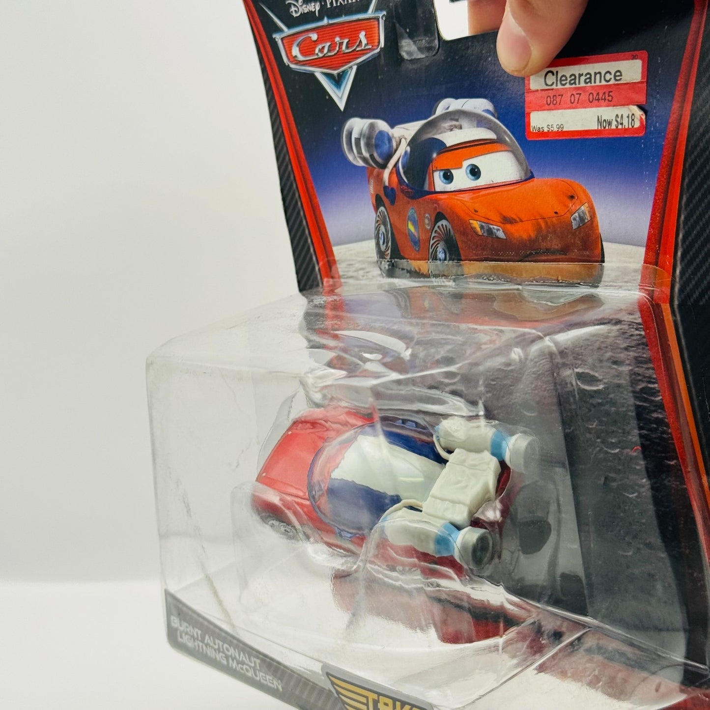 Disney Pixar Cars - BURNT AUTONAUT MCQUEEN Take Flight Moon Mater - 1:55 Diecast