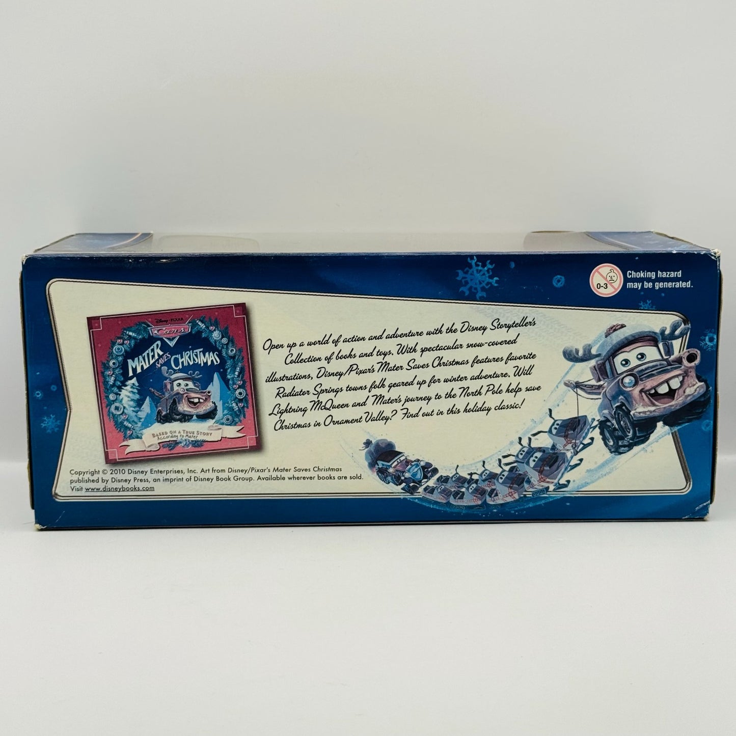 Disney Pixar Cars - MATER SAVES CHRISTMAS 3-PK W/ SANTA CAR 2010 - 1:55 Diecast