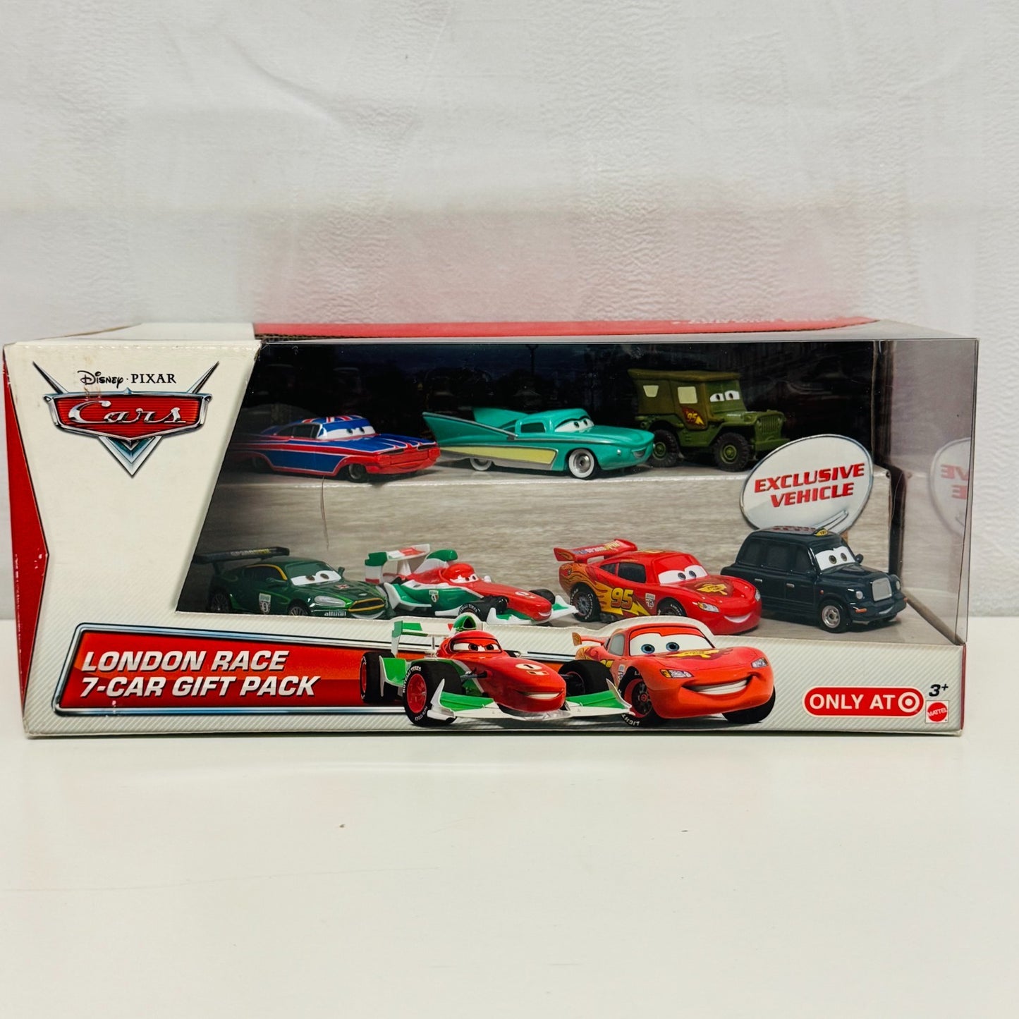 Disney Pixar Cars LONDON RACE 7-PK CHAUNCEY FARES UNION JACK RAMONE 1:55 Diecast