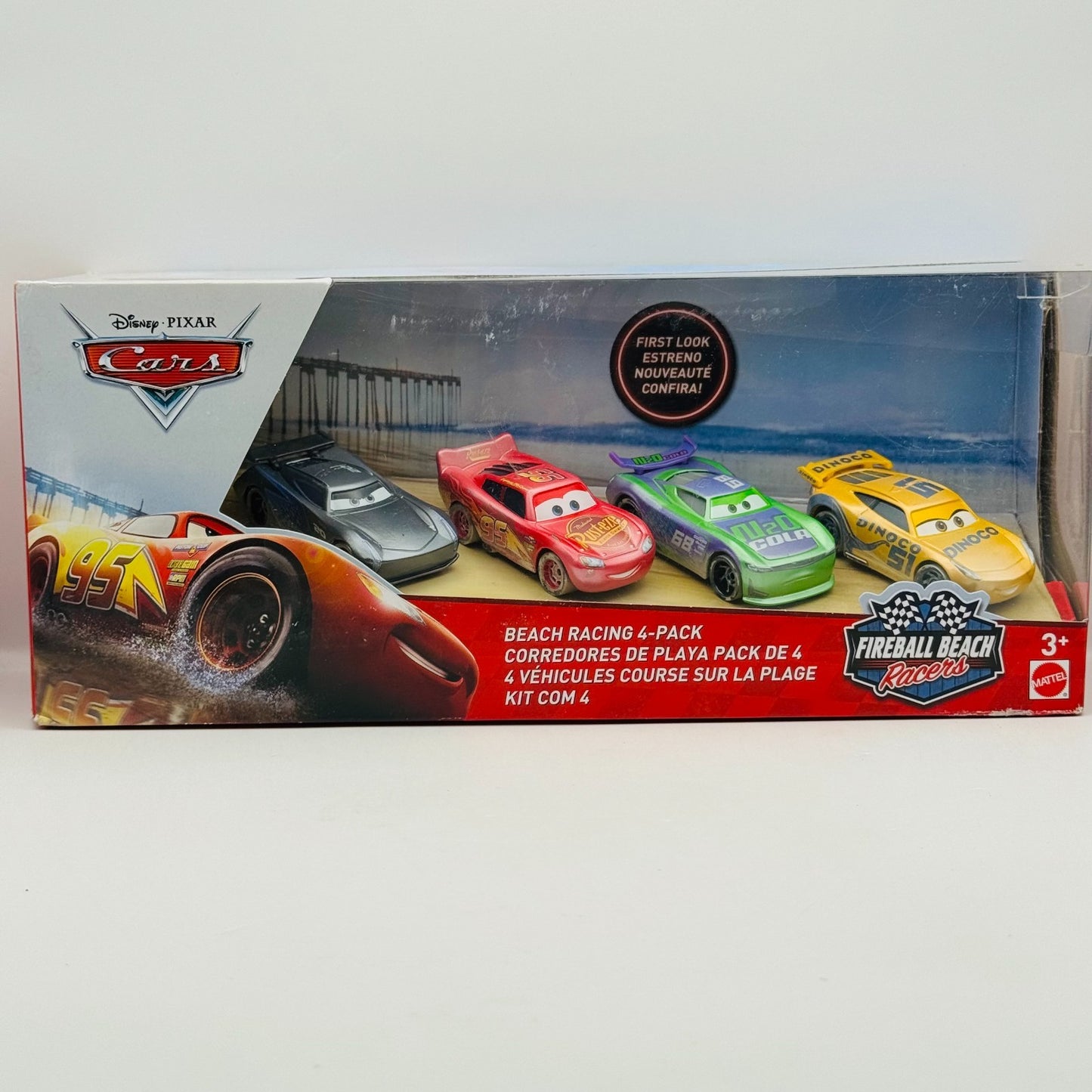 Disney Pixar Cars - FIREBALL BEACH RACNG 4-PK H.J. HOLLIS MCQUEEN - 1:55 Diecast