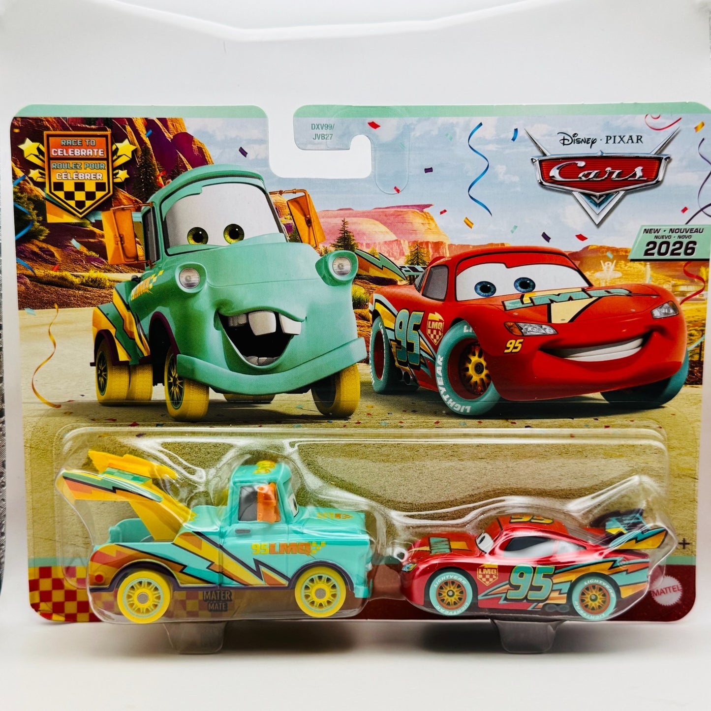Disney Pixar Cars - RACE TO CELEBRATE MATER & MCQUEEN 20th 2026 - 1:55 Diecast