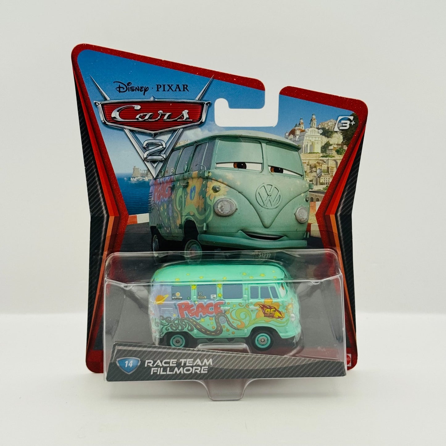 Disney Pixar Cars - RACE TEAM FILLMORE Cars 2 2011 - 1:55 Diecast