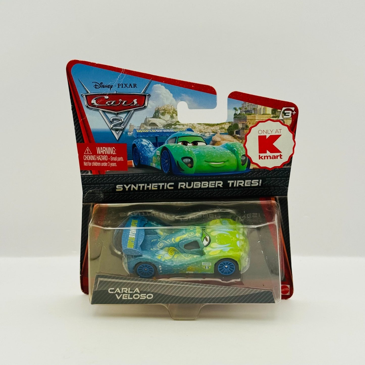 Disney Pixar Cars - CARLA VELOSO RUBBER TIRES Cars 2 2011 - 1:55 Diecast