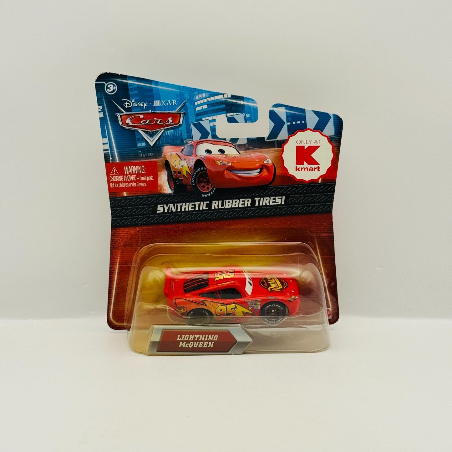 Disney Pixar Cars - LIGHTNING MCQUEEN Rubber Tires Piston Cup - 1:55 Diecast