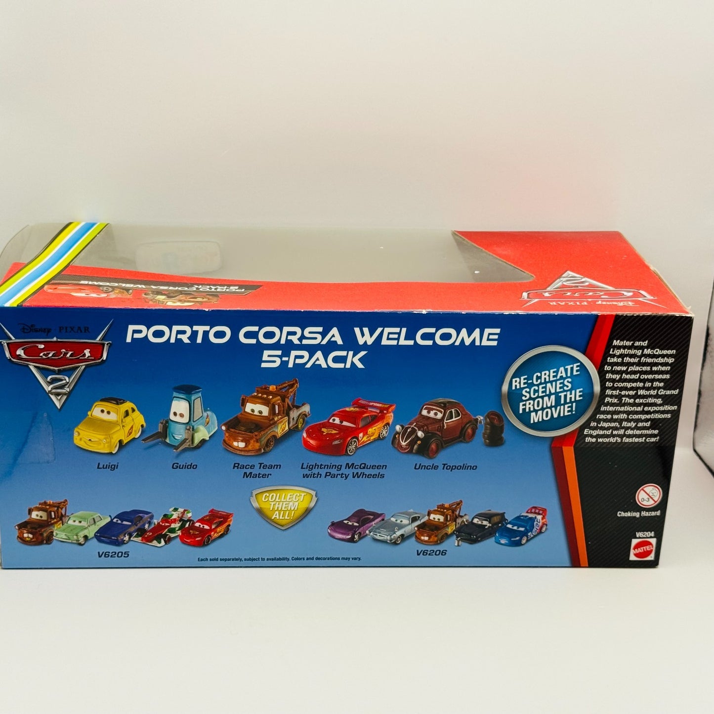 Disney Pixar Cars - PORTO CORSA WELCOME 5-PACK PARTY WHEELS Cars 2 1:55 Diecast