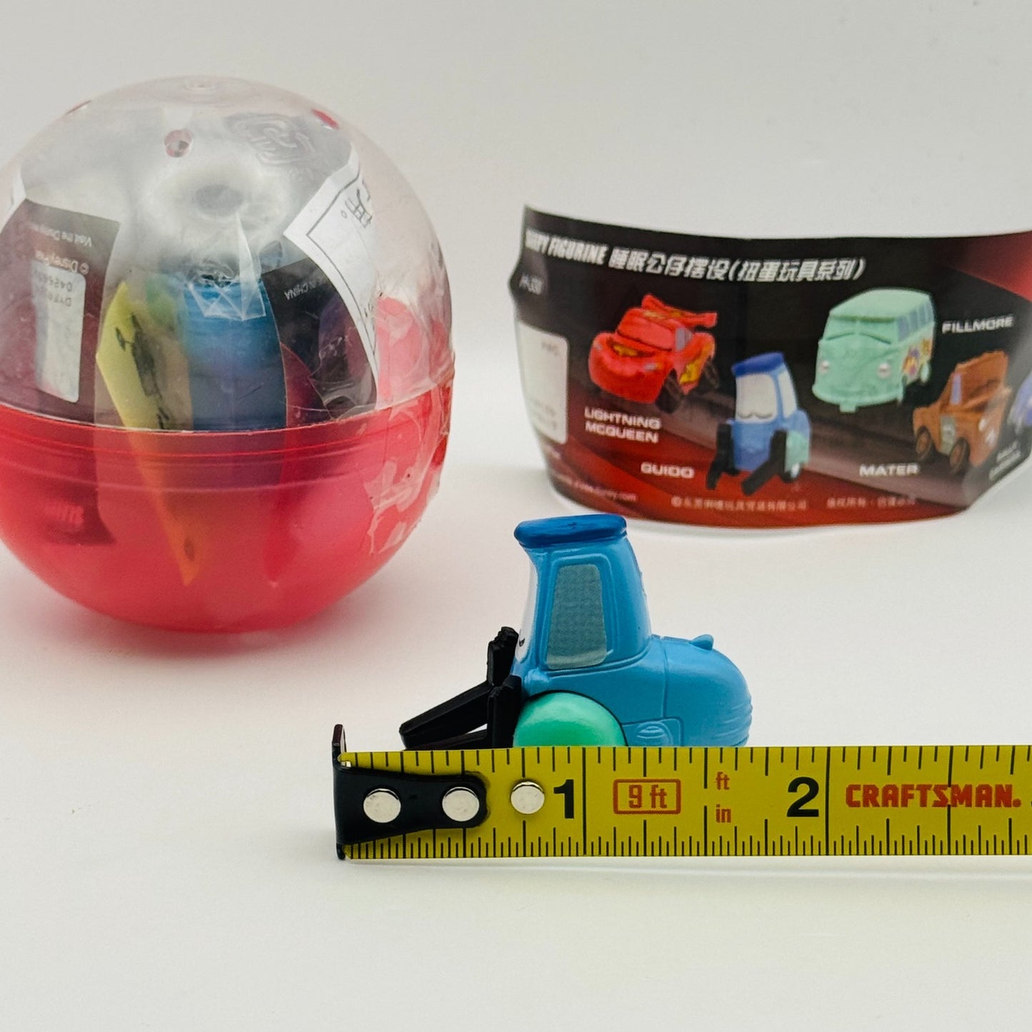 Disney Pixar Cars - Capsule Tomica SLEEPING GUIDO Mini Figurine