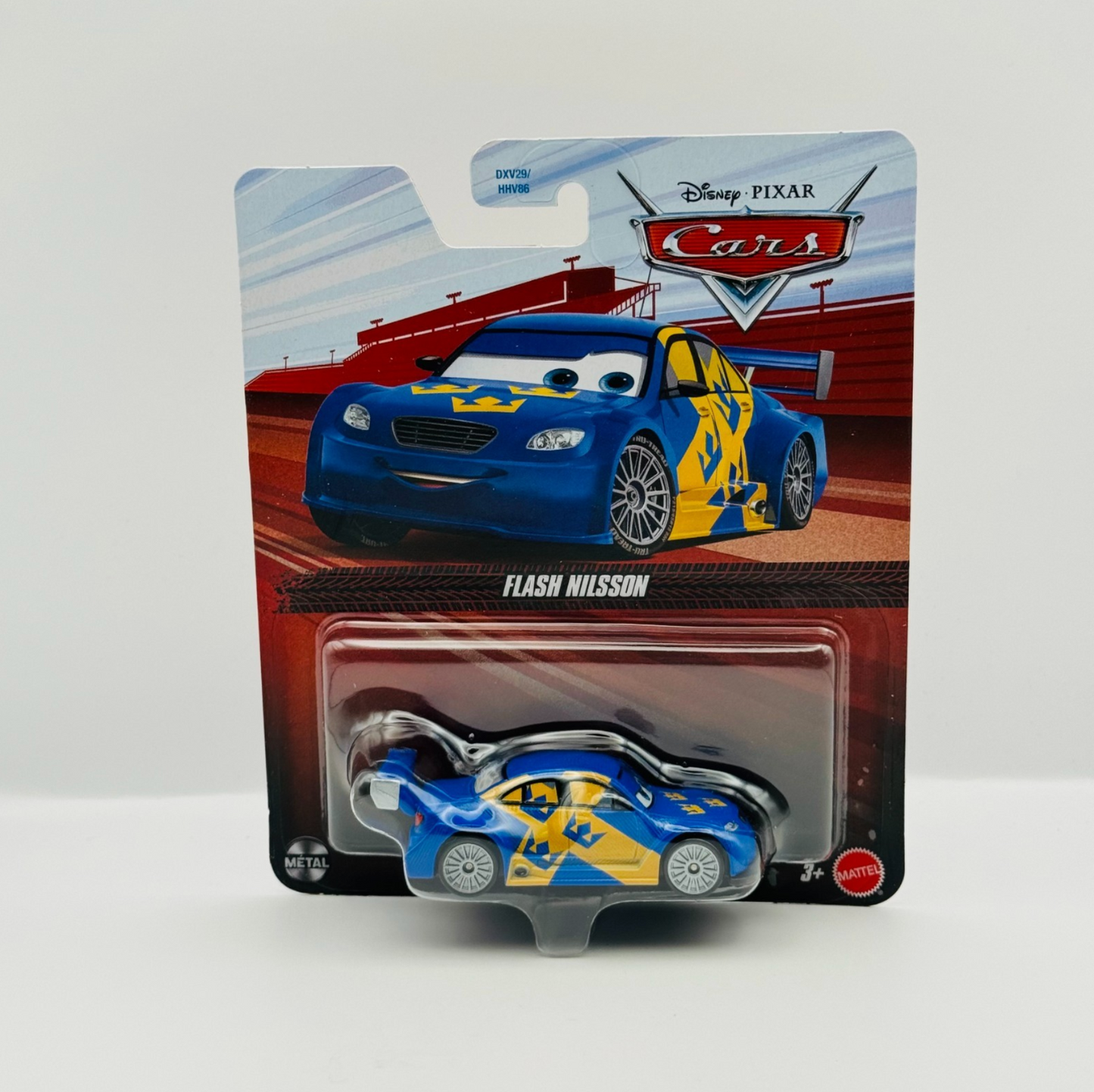 Disney Pixar Cars - FLASH NILSSON SWEDISH RACER WGP 2026 - 1:55 Diecast