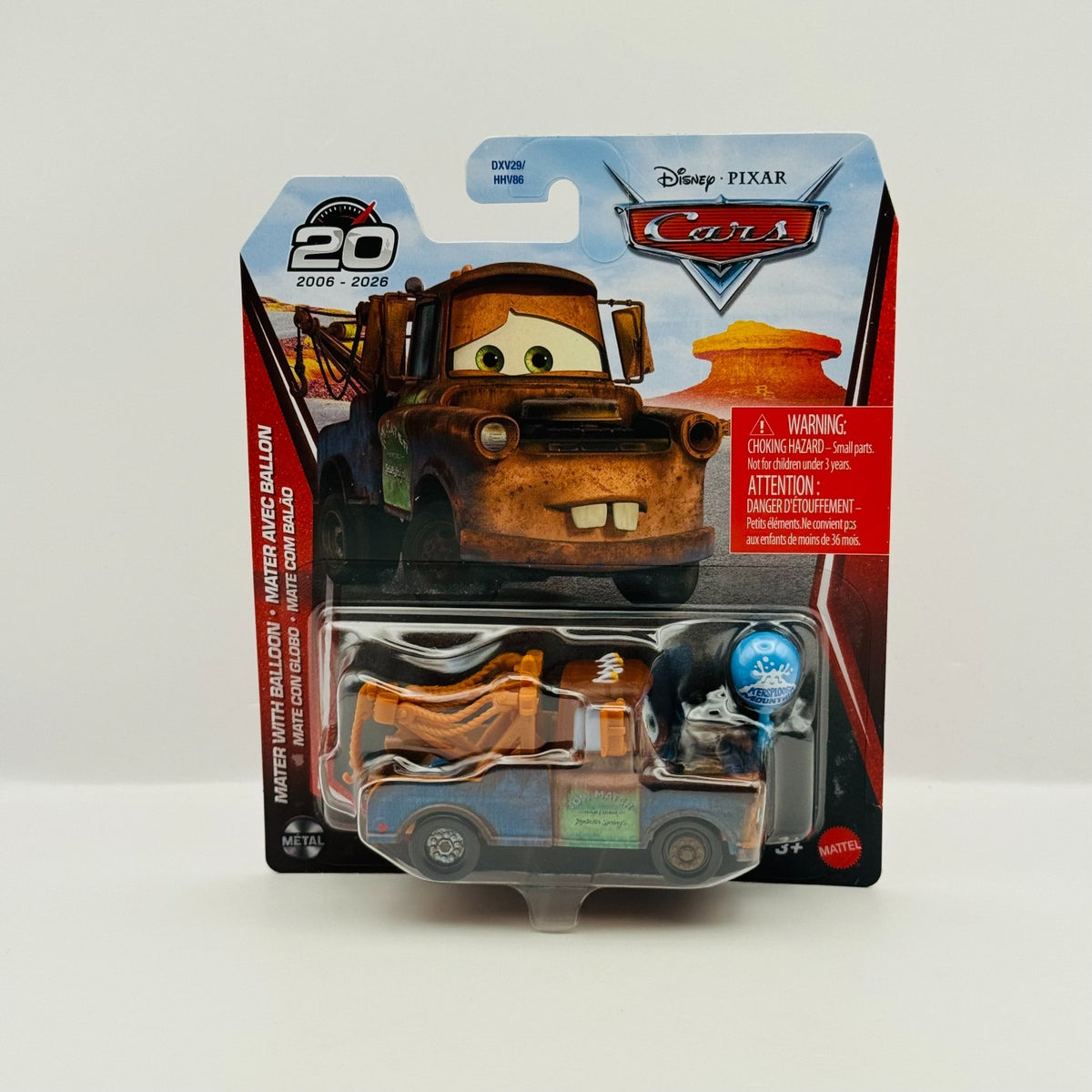 Disney Pixar Cars - MATER WITH BALLOON 20TH 2026 - 1:55 Diecast