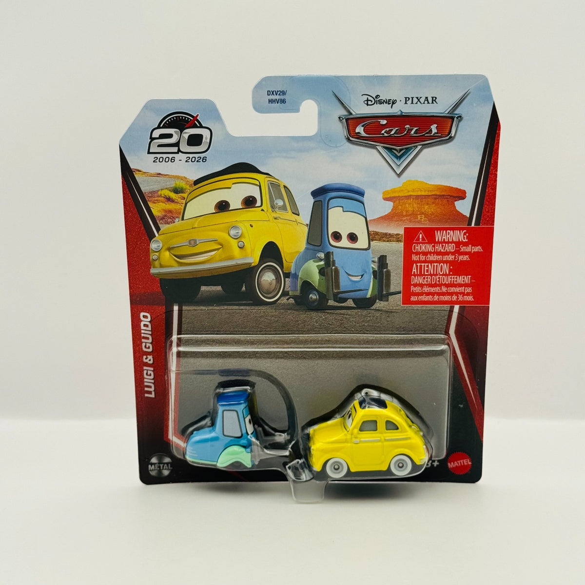 Disney Pixar Cars - LUIGI & GUIDO 20TH 2026 - 1:55 Diecast