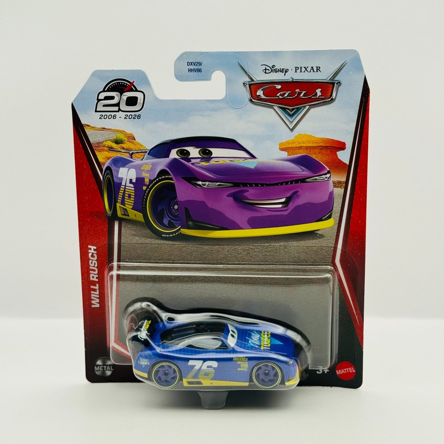 Disney Pixar Cars - WILL RUSCH VINYL TOUPEE Next Gen 20TH 2026 - 1:55 Diecast