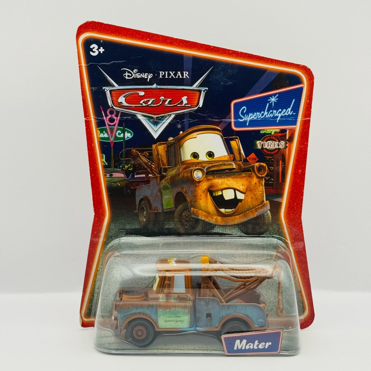 Disney Pixar Cars - TOW MATER Supercharged 2007 - 1:55 Diecast