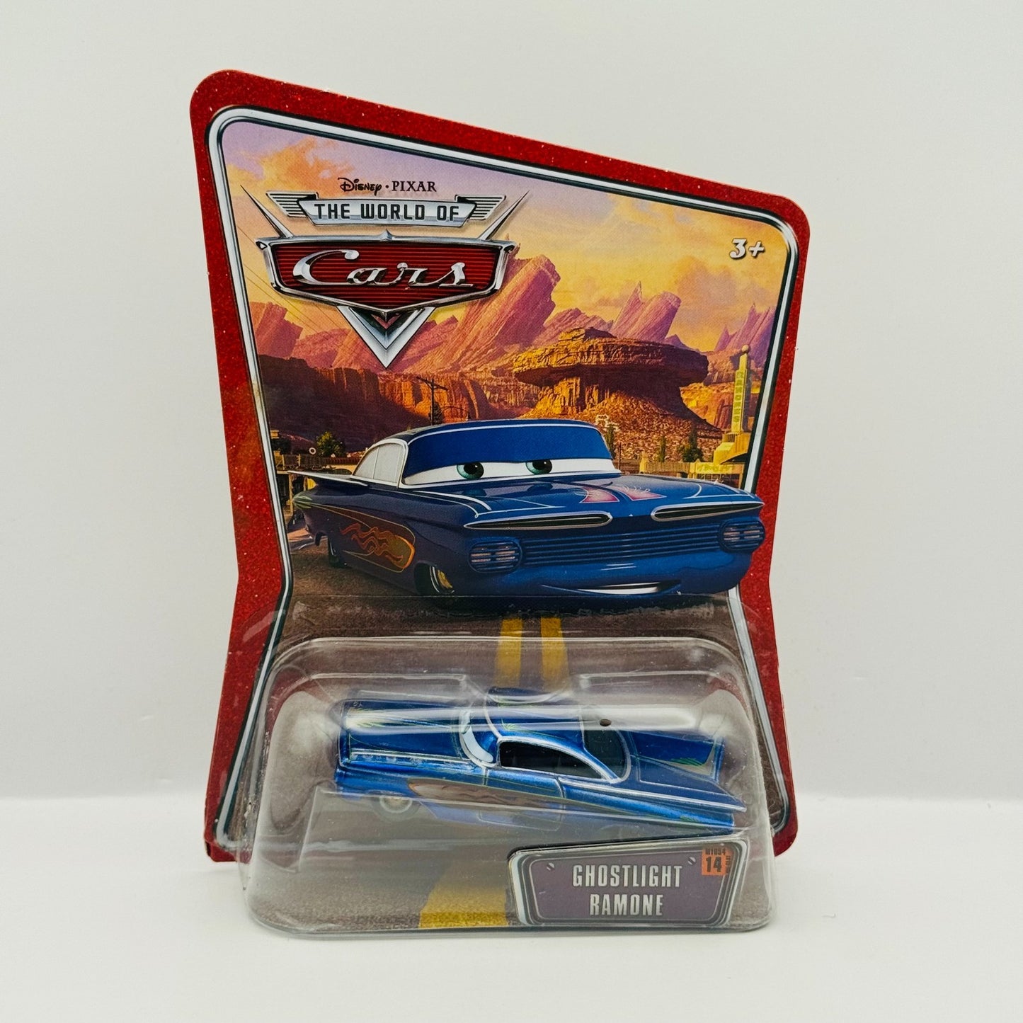 Disney Pixar Cars - GHOSTLIGHT RAMONE BLUE World Of Cars 2008 - 1:55 Diecast