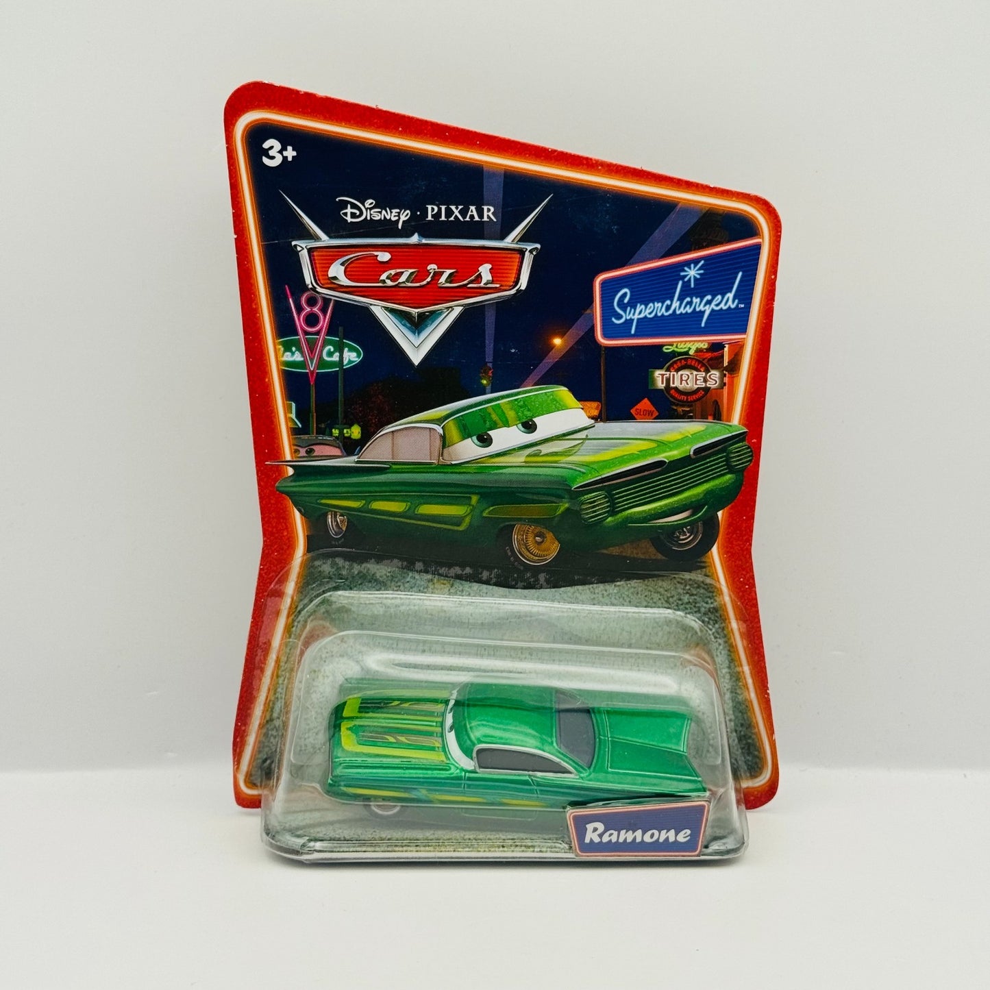 Disney Pixar Cars - GREEN RAMONE Supercharged 2007 - 1:55 Diecast