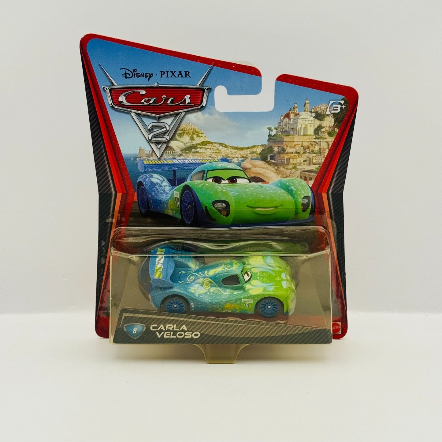 Disney Pixar Cars - CARLA VELOSO (BRAZIL #8) Cars 2 2011 - 1:55 Diecast