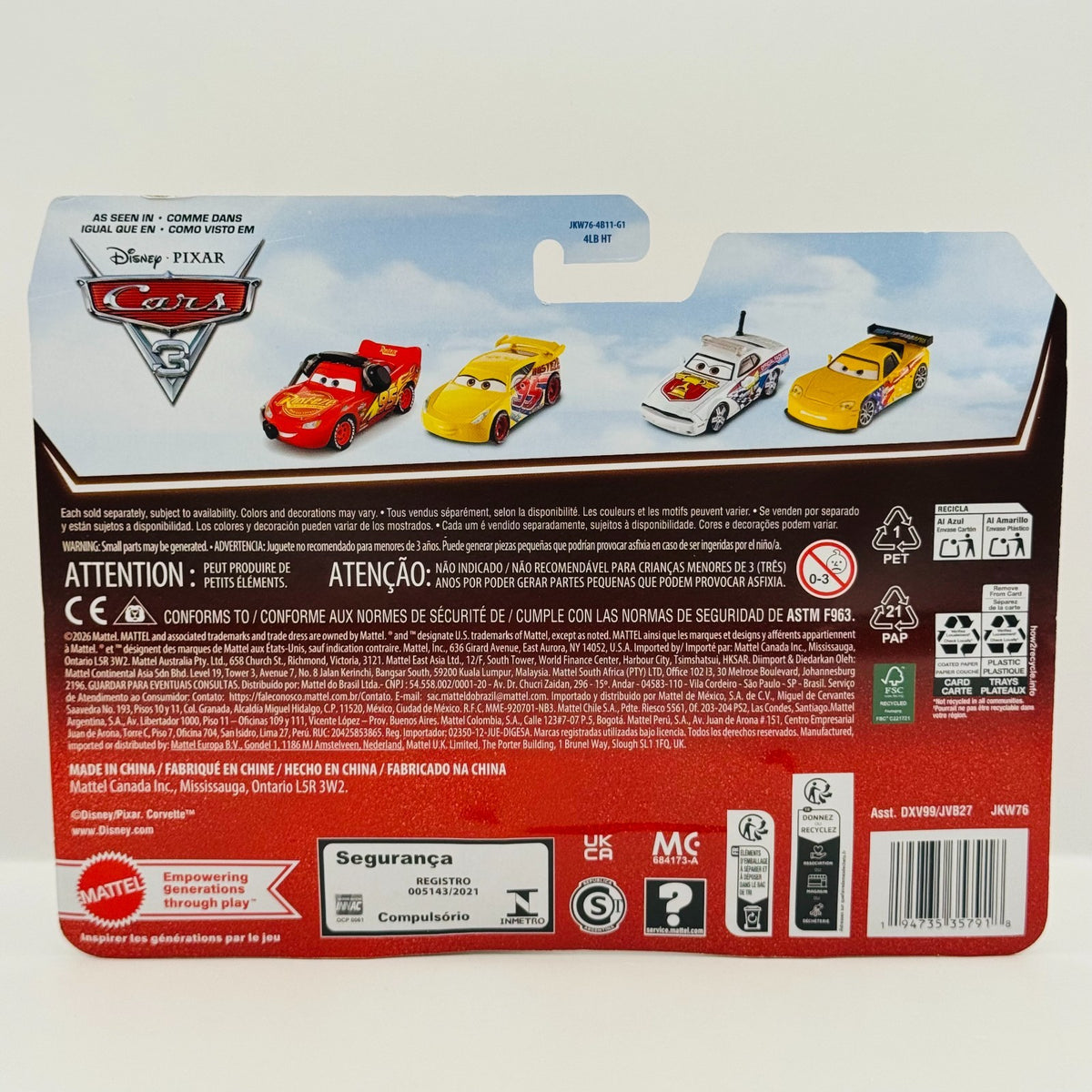 Disney Pixar Cars - MADDY MCGEAR & CARS 3 MCQUEEN 20TH 2026 - 1:55 Diecast