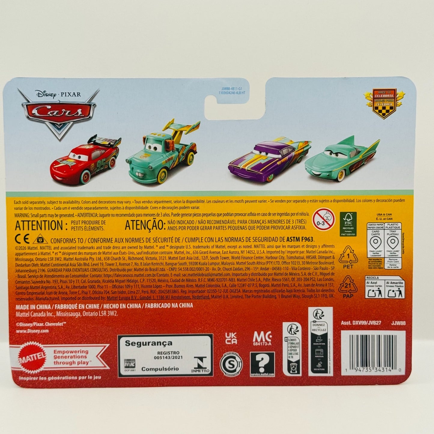 Disney Pixar Cars - RACE TO CELEBRATE RAMONE & FLO 20TH 2026 - 1:55 Diecast