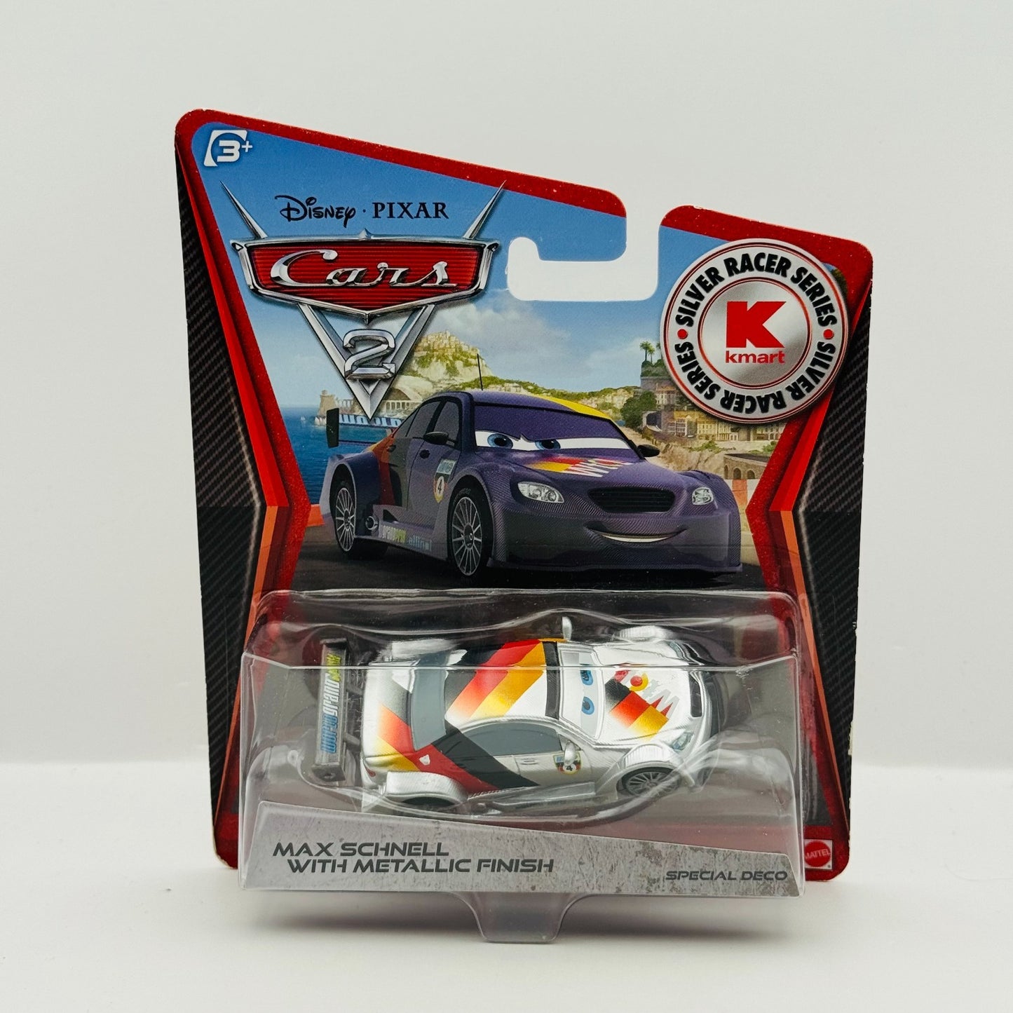 Disney Pixar Cars - SILVER MAX SCHNELL WITH METALLIC FINISH 2012 - 1:55 Diecast