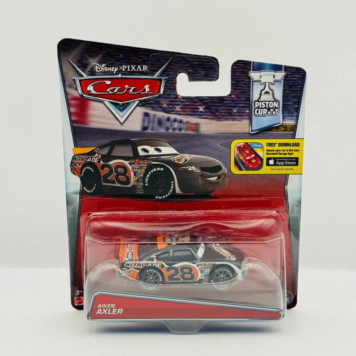 Disney Pixar Cars - NITROADE AIKEN AXLER Piston Cup 2016 - 1:55 Diecast