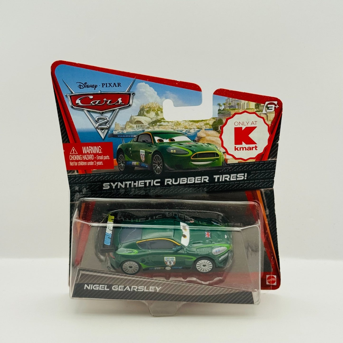 Disney Pixar Cars - NIGEL GEARSLEY RUBBER TIRES Cars 2 2011 - 1:55 Diecast