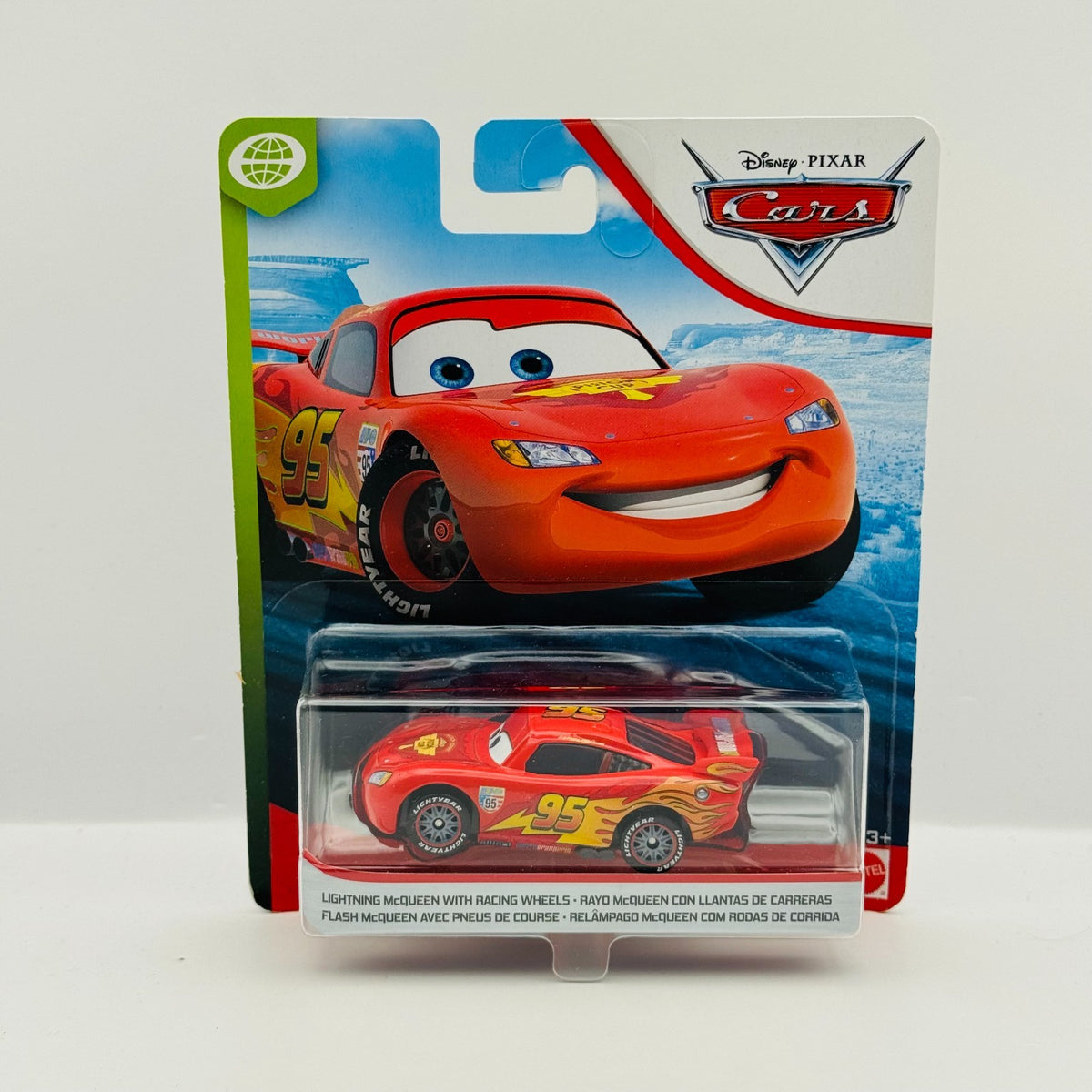 Disney Pixar Cars - WGP MCQUEEN WITH RACING WHEELS 2019 Blue Desert 1:55 Diecast