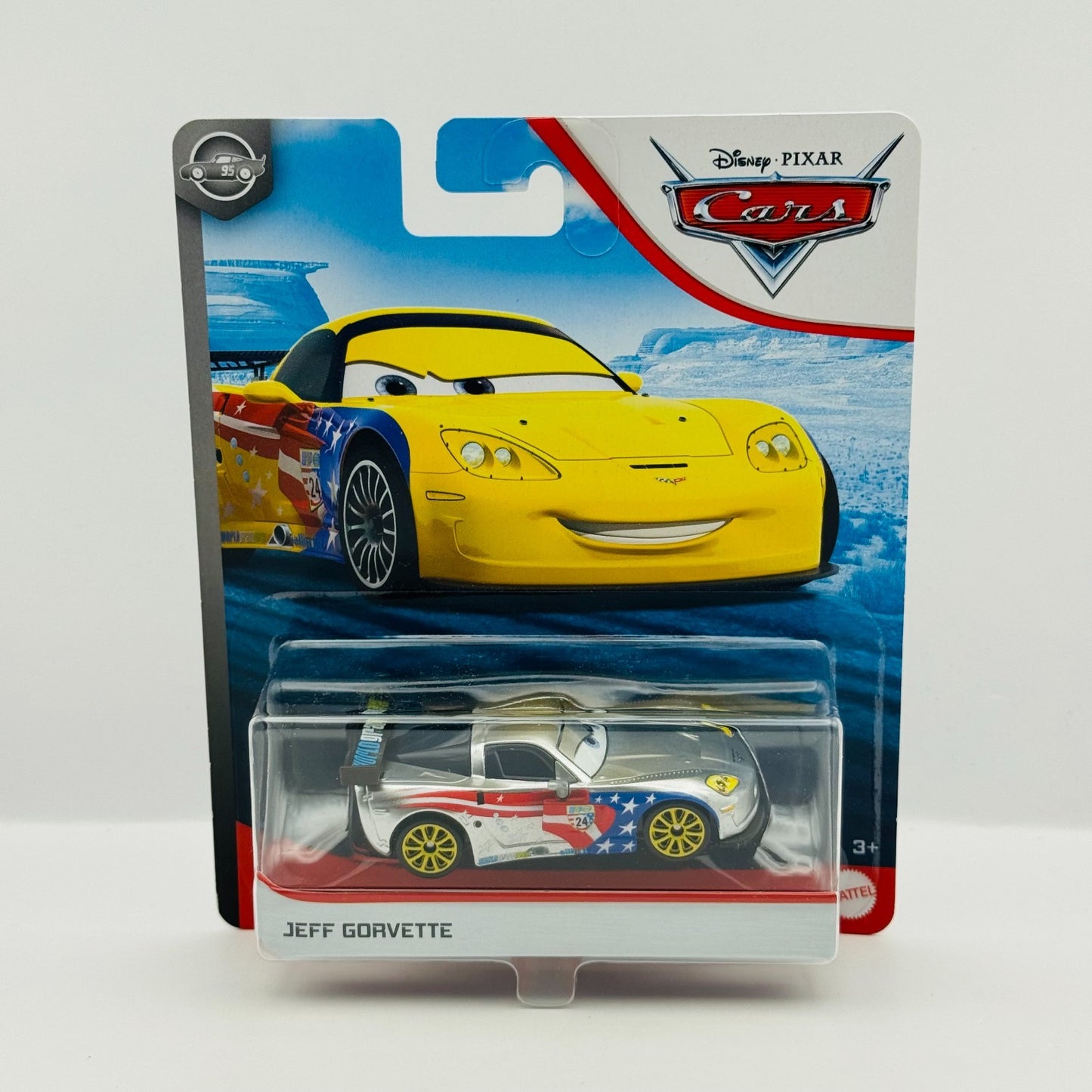 Disney Pixar Cars METALLIC SILVER JEFF GORVETTE Scavenger Hunt 2020 1:55 Diecast