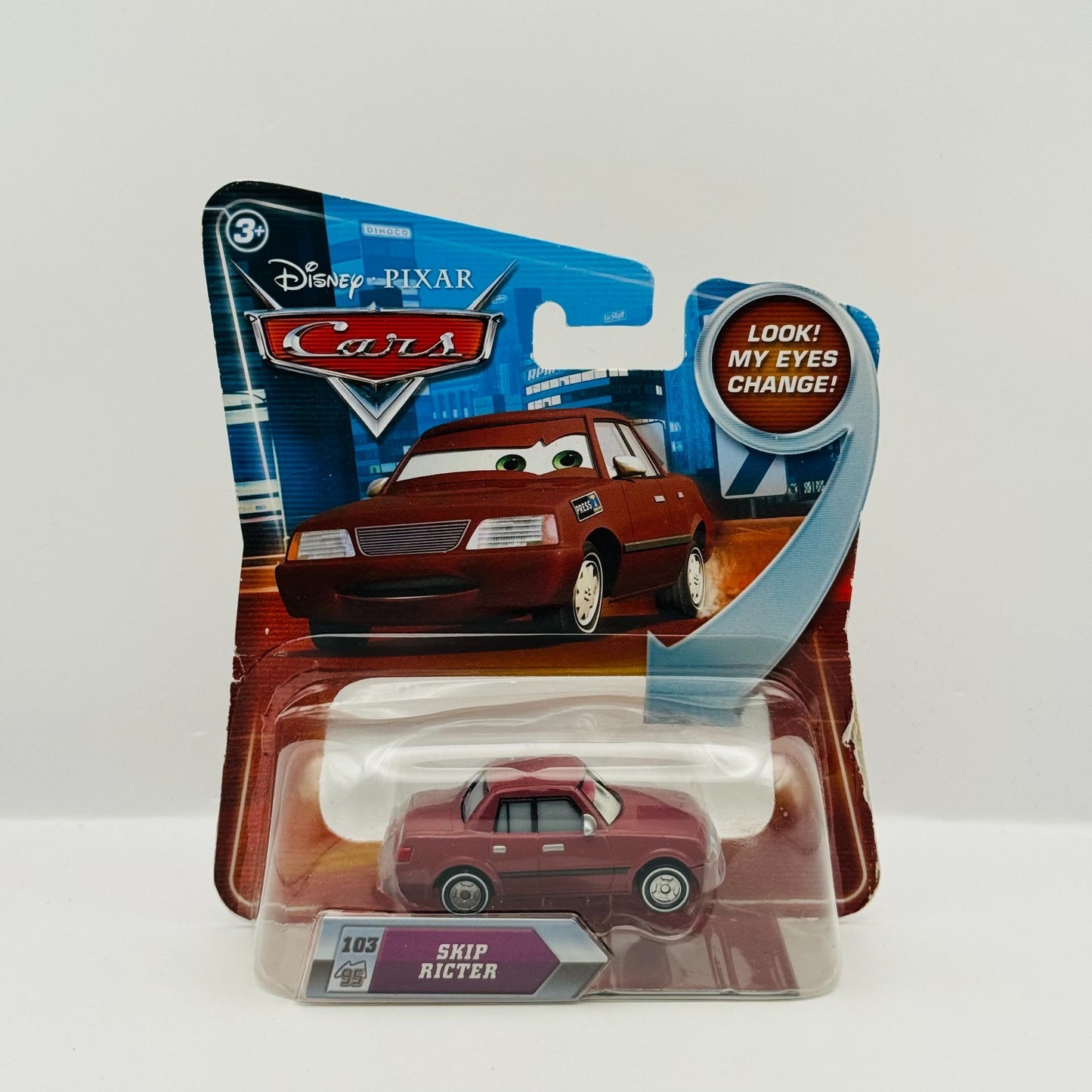 Disney Pixar Cars - LENTICULAR SKIP RICTER My Eyes Change 2010 - 1:55 Diecast