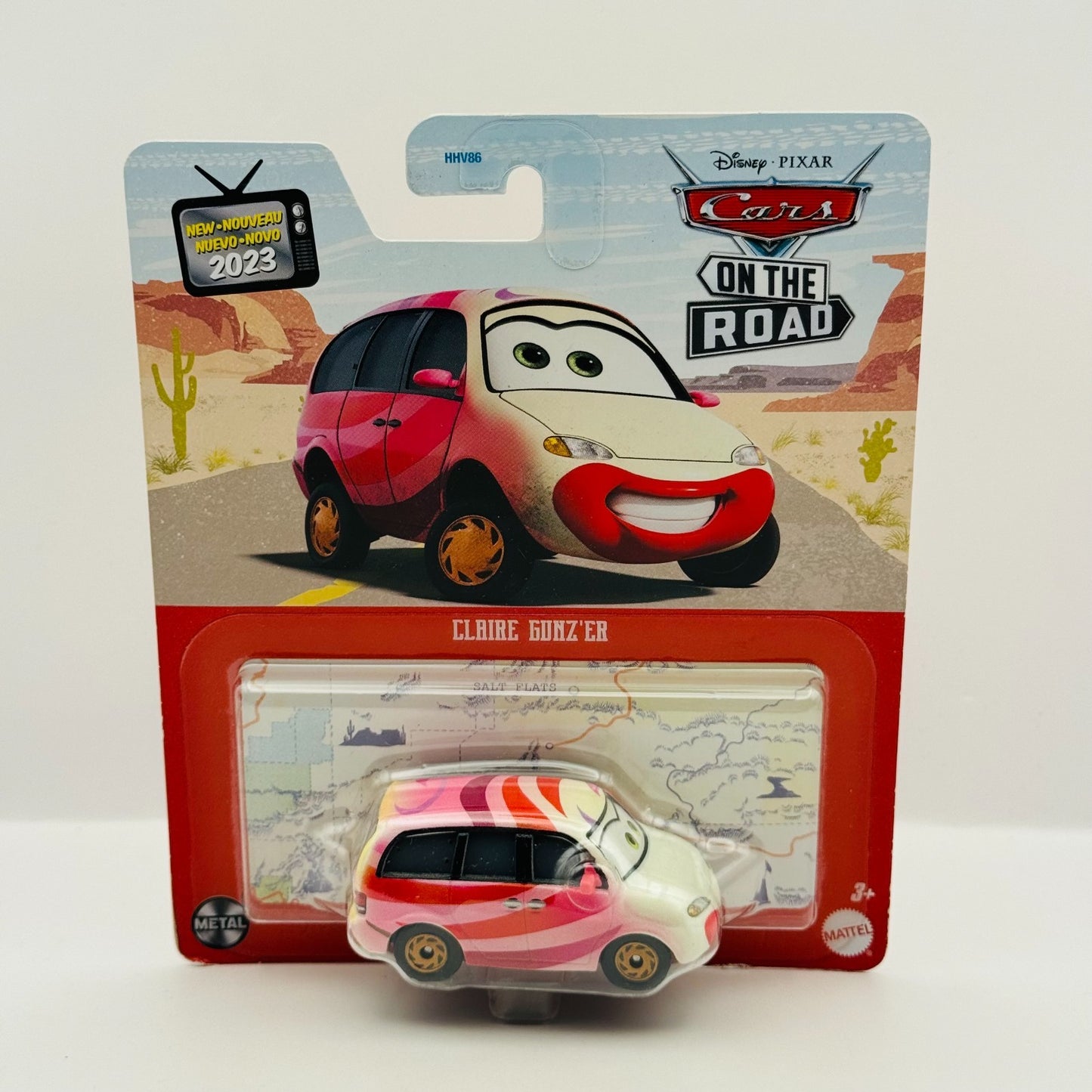 Disney Pixar Cars - CLARE GUNZ'ER CLOWN On The Road 2023 - 1:55 Diecast