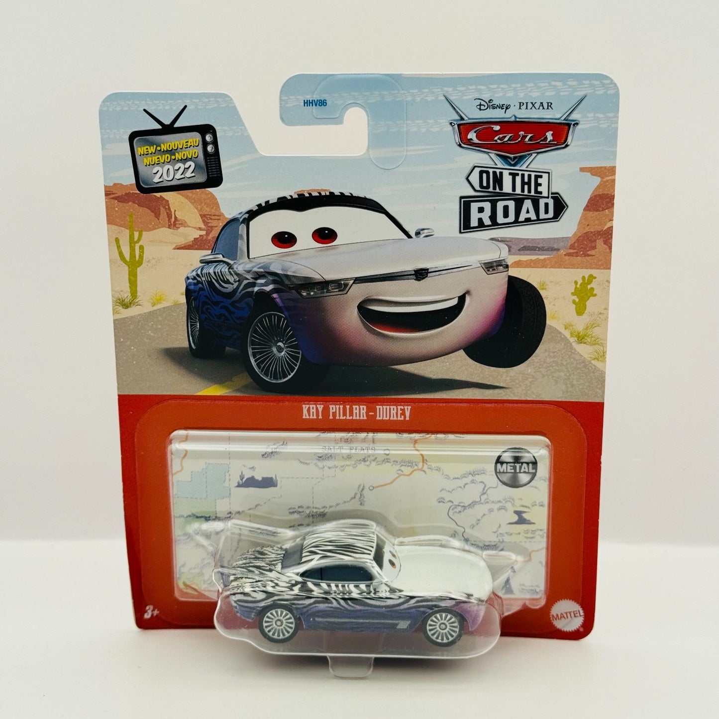 Disney Pixar Cars - KAY PILLAR-DUREV Cars On The Road 2022 - 1:55 Diecast