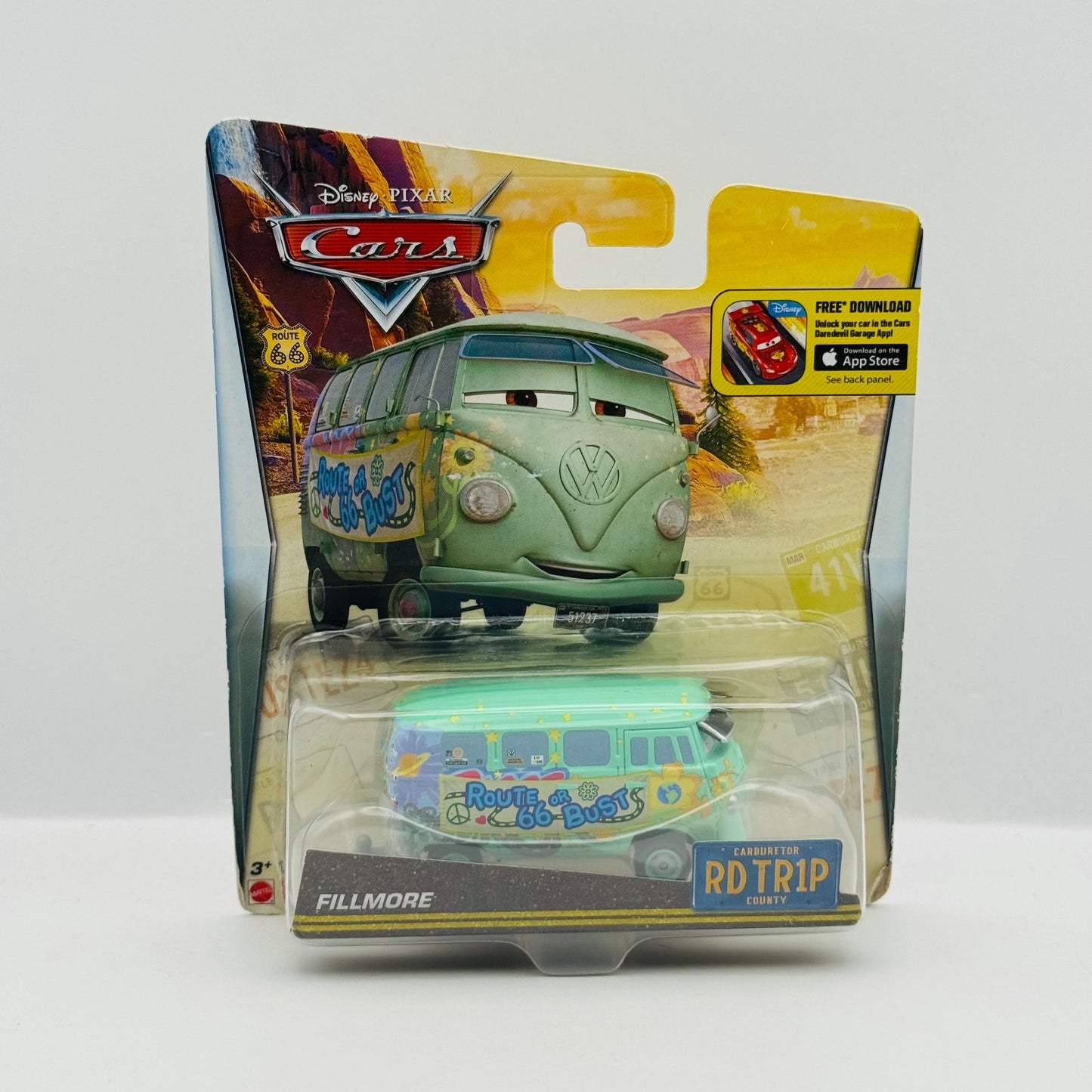 Disney Pixar Cars - ROAD TRIP FILLMORE WITH SUNGLASSES RD TR1P - 1:55 Diecast