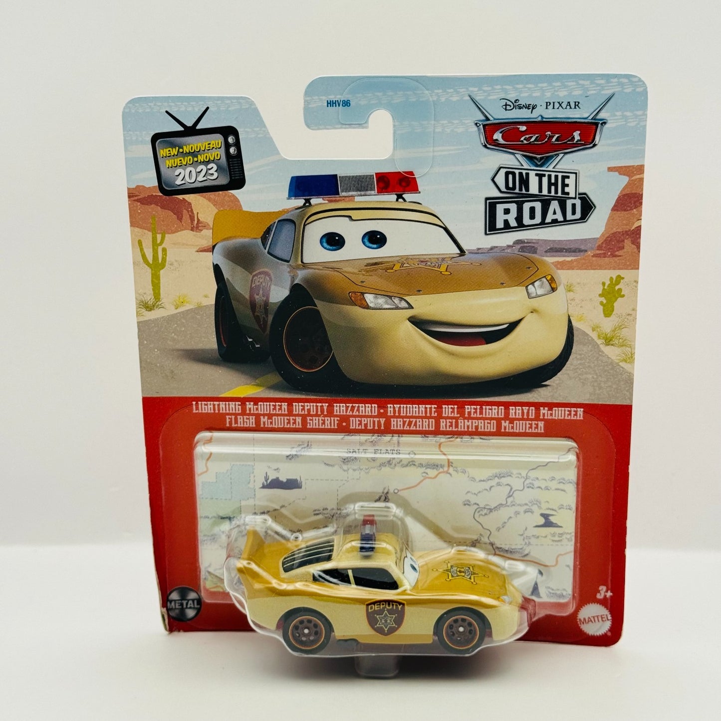 Disney Pixar Cars - MCQUEEN DEPUTY HAZZARD Cars On The Road 2023 - 1:55 Diecast