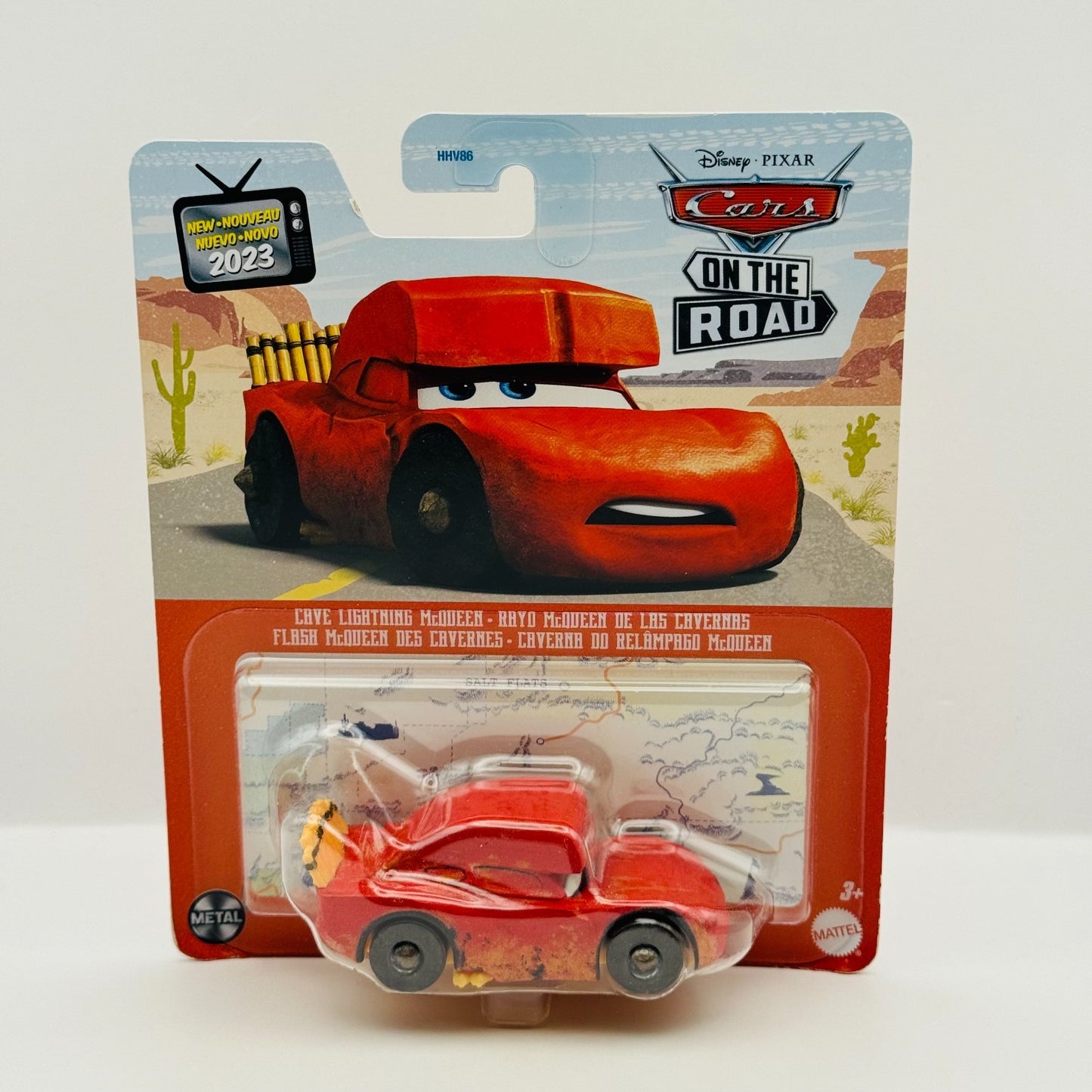 Disney Pixar Cars - CAVE LIGHTNING MCQUEEN On The Road 2023 - 1:55 Diecast