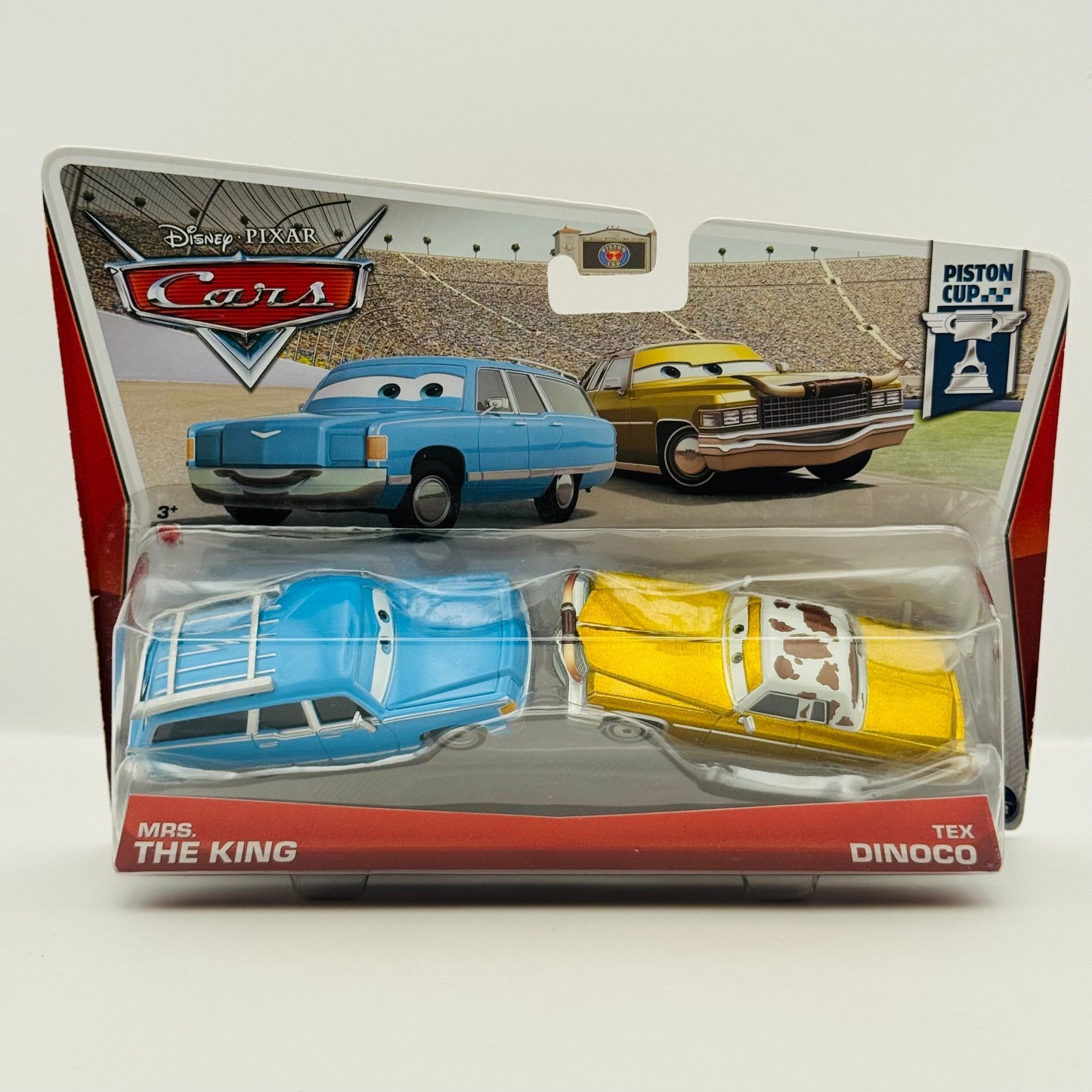 Disney Pixar Cars - MRS THE KING & TEX DINOCO - 1:55 Diecast