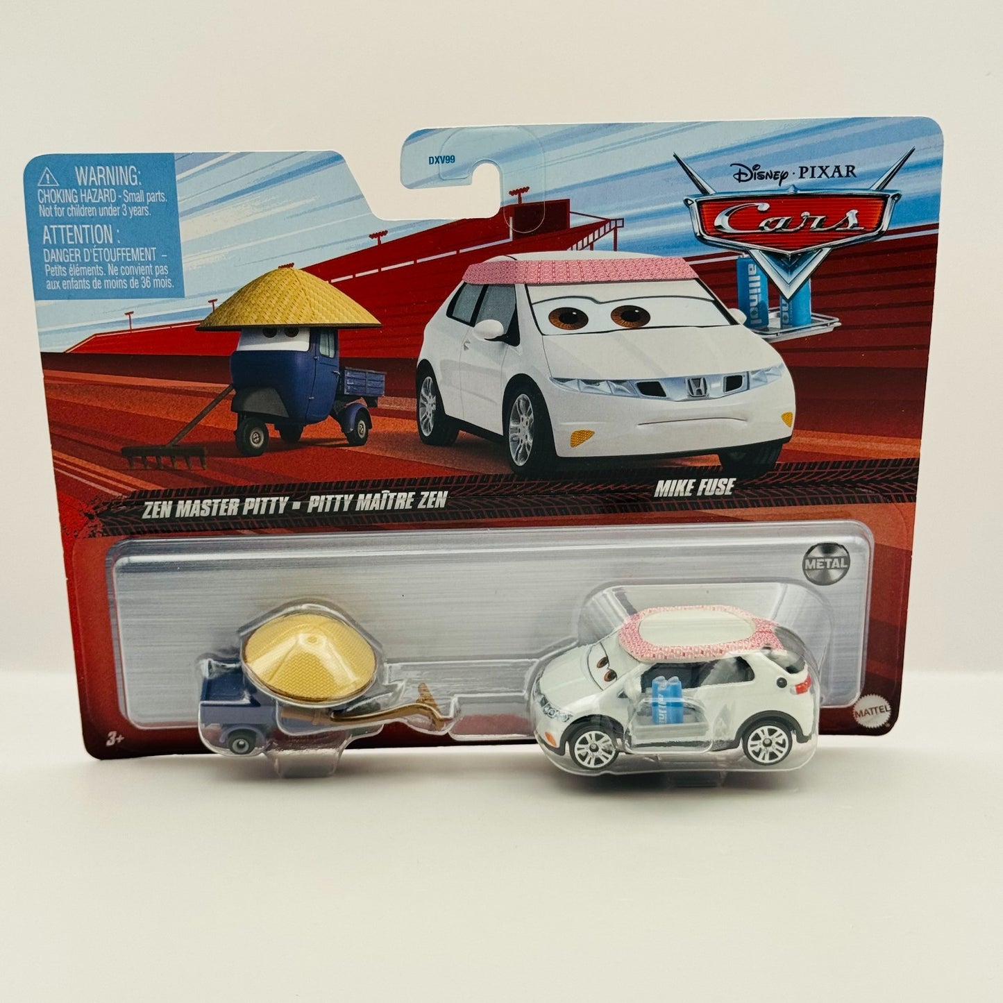 Disney Pixar Cars - ZEN MASTER PITTY & MIKE FUSE Tokyo Party 2020 - 1:55 Diecast