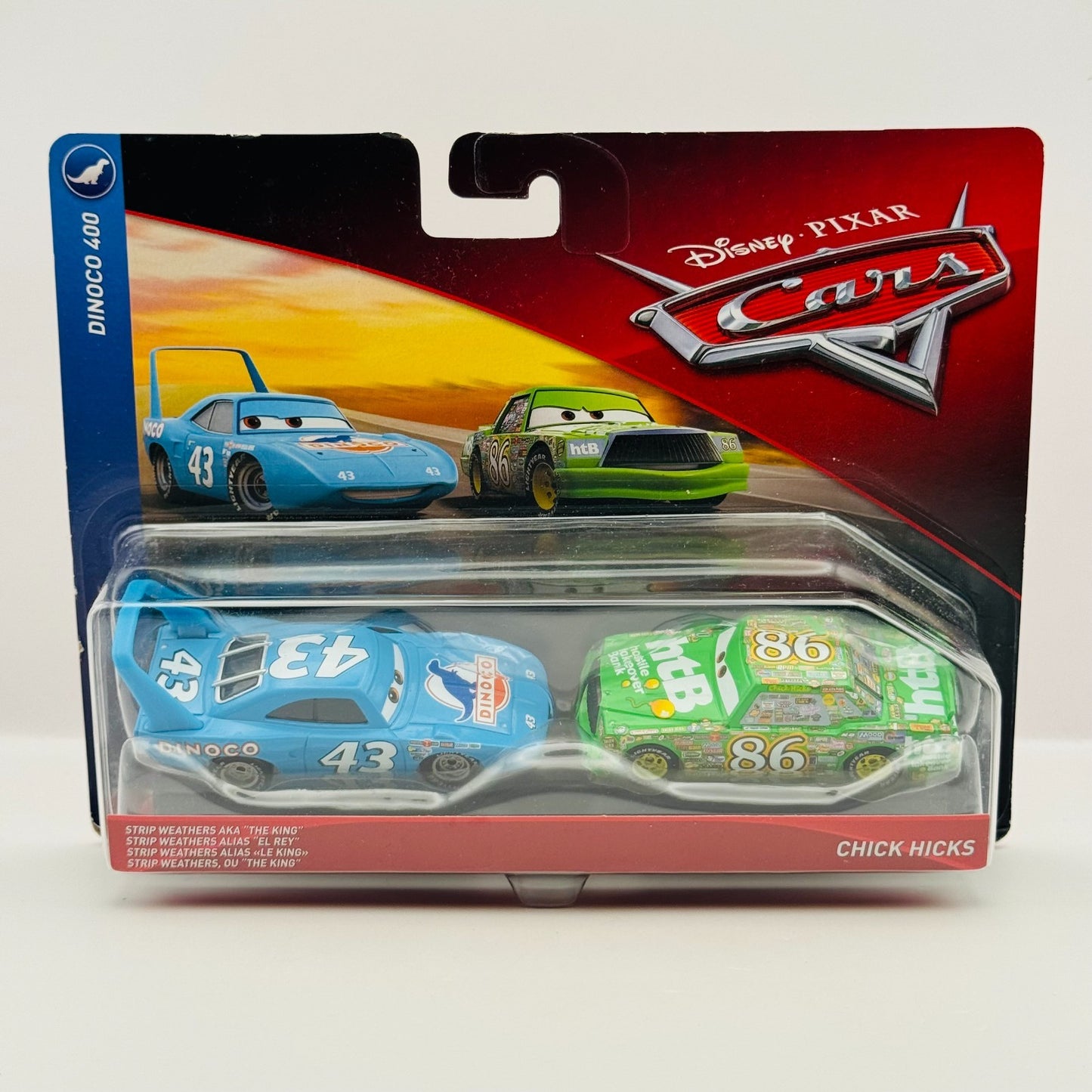 Disney Pixar Cars - STRIP WEATHERS KING CHICK HICKS Piston Cup 2018 1:55 Diecast