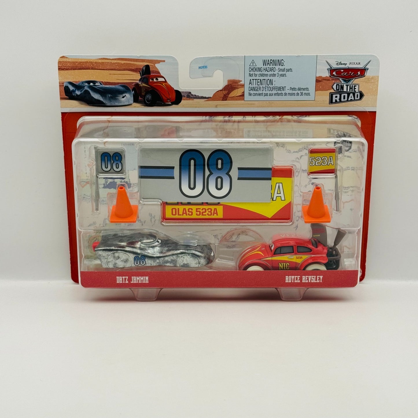 Disney Pixar Cars - ACCESSORY DATZ JAMMIN & ROYCE REVSLEY - 1:55 Diecast