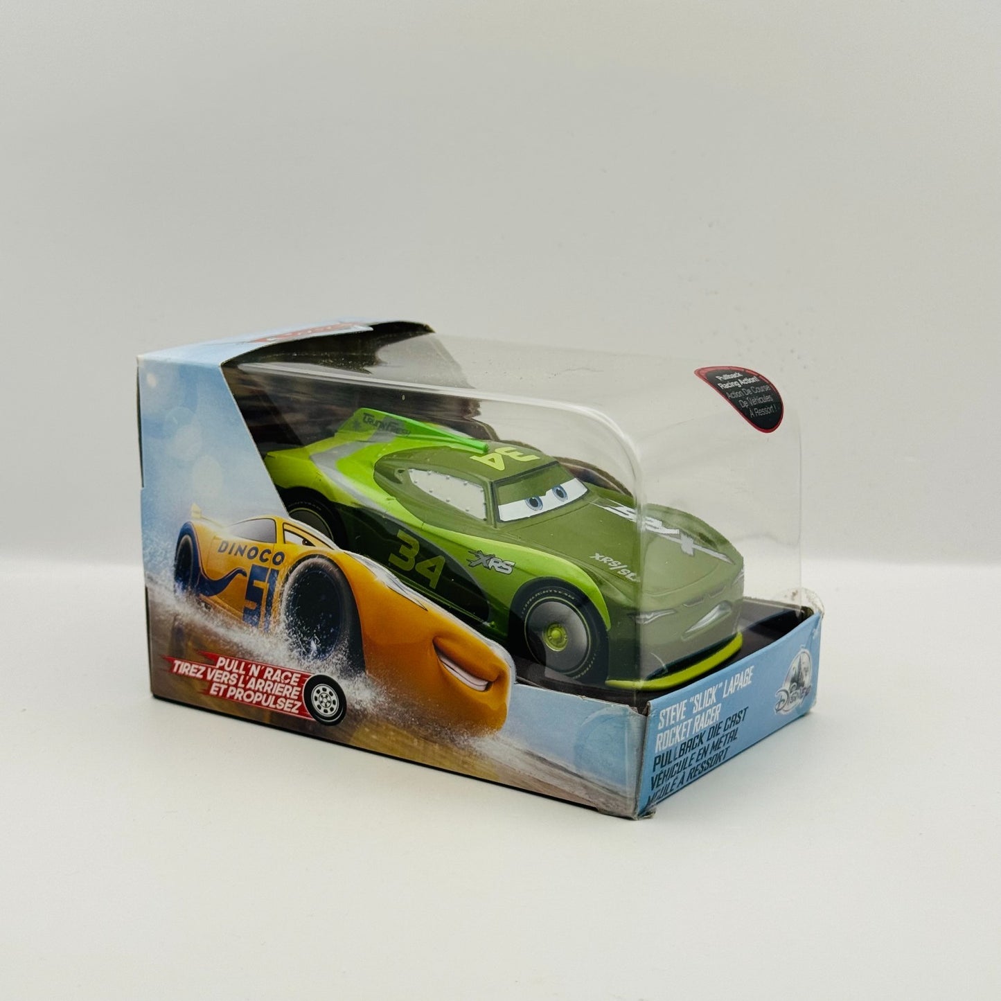 Disney Pixar Cars - STEVE SLICK LAPAGE ROCKET RACER Disney Store - 1:43 Diecast
