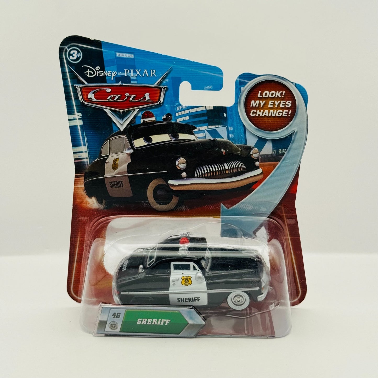 Disney Pixar Cars - LENTICULAR SHERIFF My Eyes Change 2010 - 1:55 Diecast