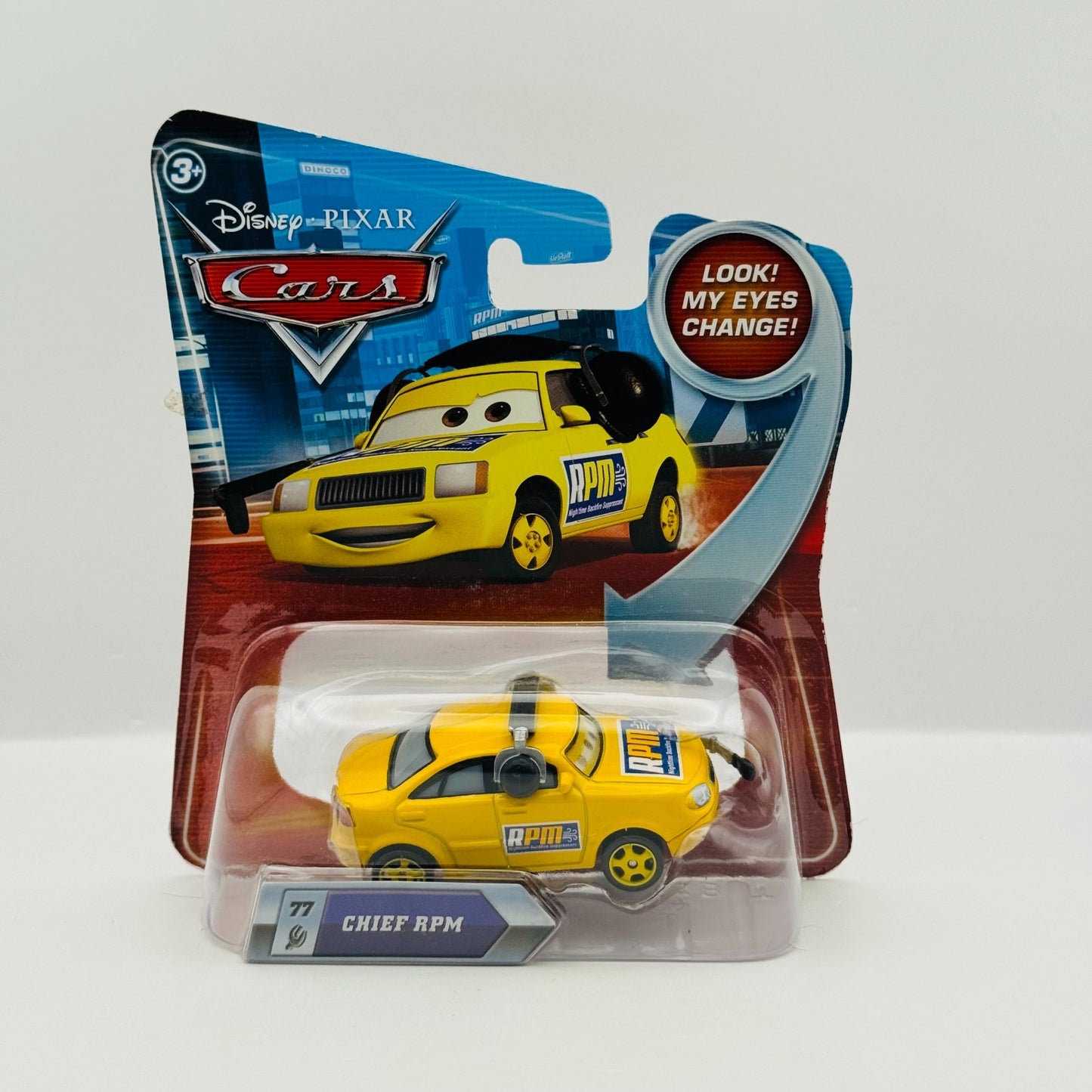 Disney Pixar Cars - LENTICULAR CREW CHIEF RPM My Eyes Change 2010 -1:55 Diecast